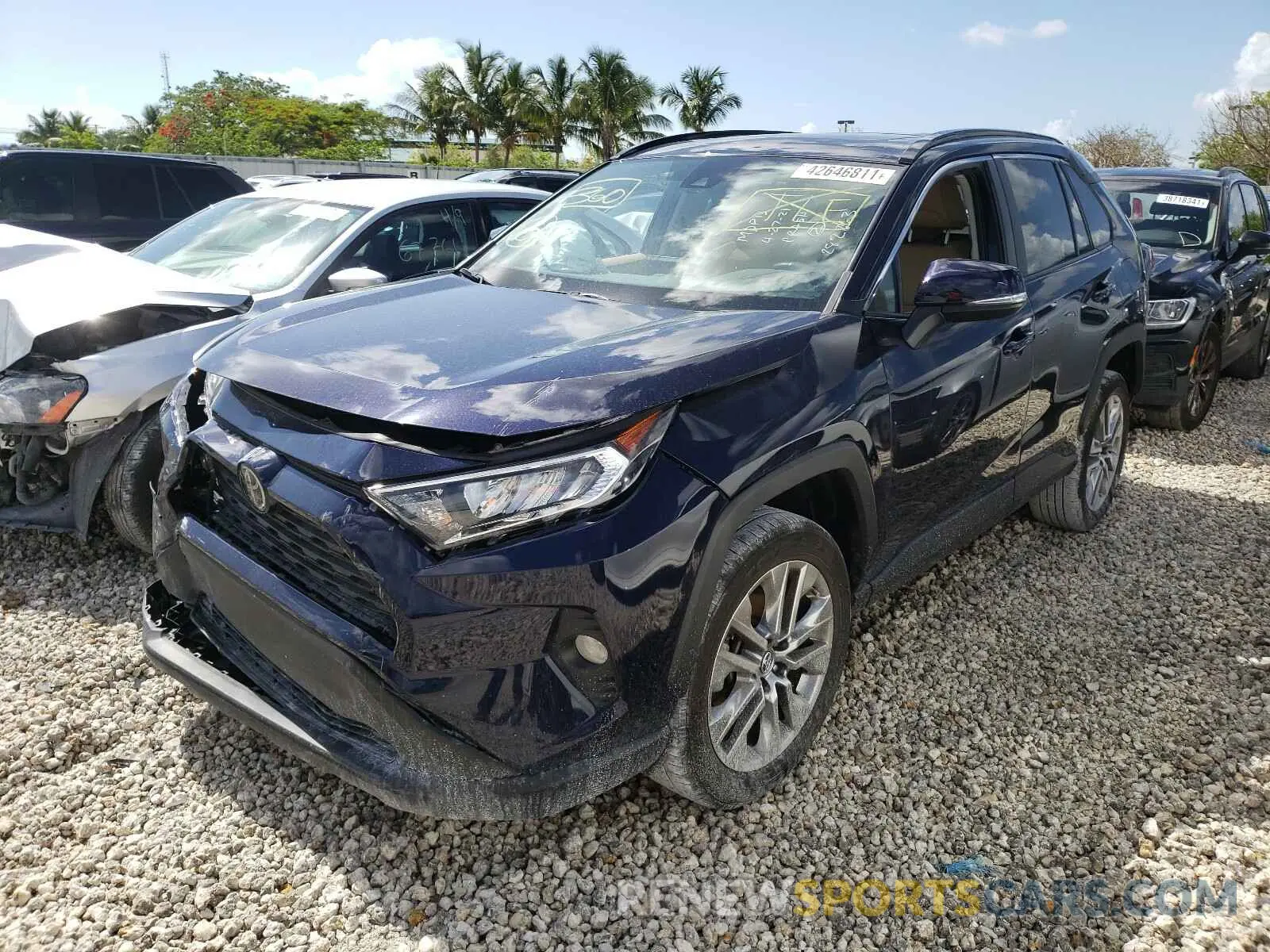 2 Photograph of a damaged car 2T3C1RFV8KC015170 TOYOTA RAV4 2019