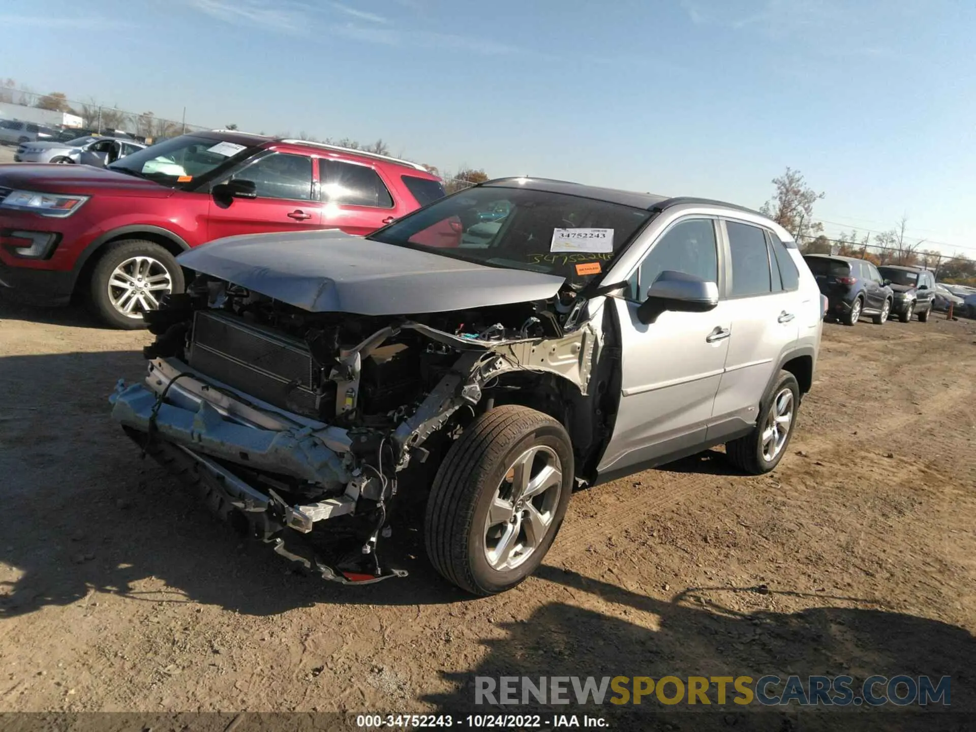 2 Фотография поврежденного автомобиля 2T3DWRFV1KW017198 TOYOTA RAV4 2019