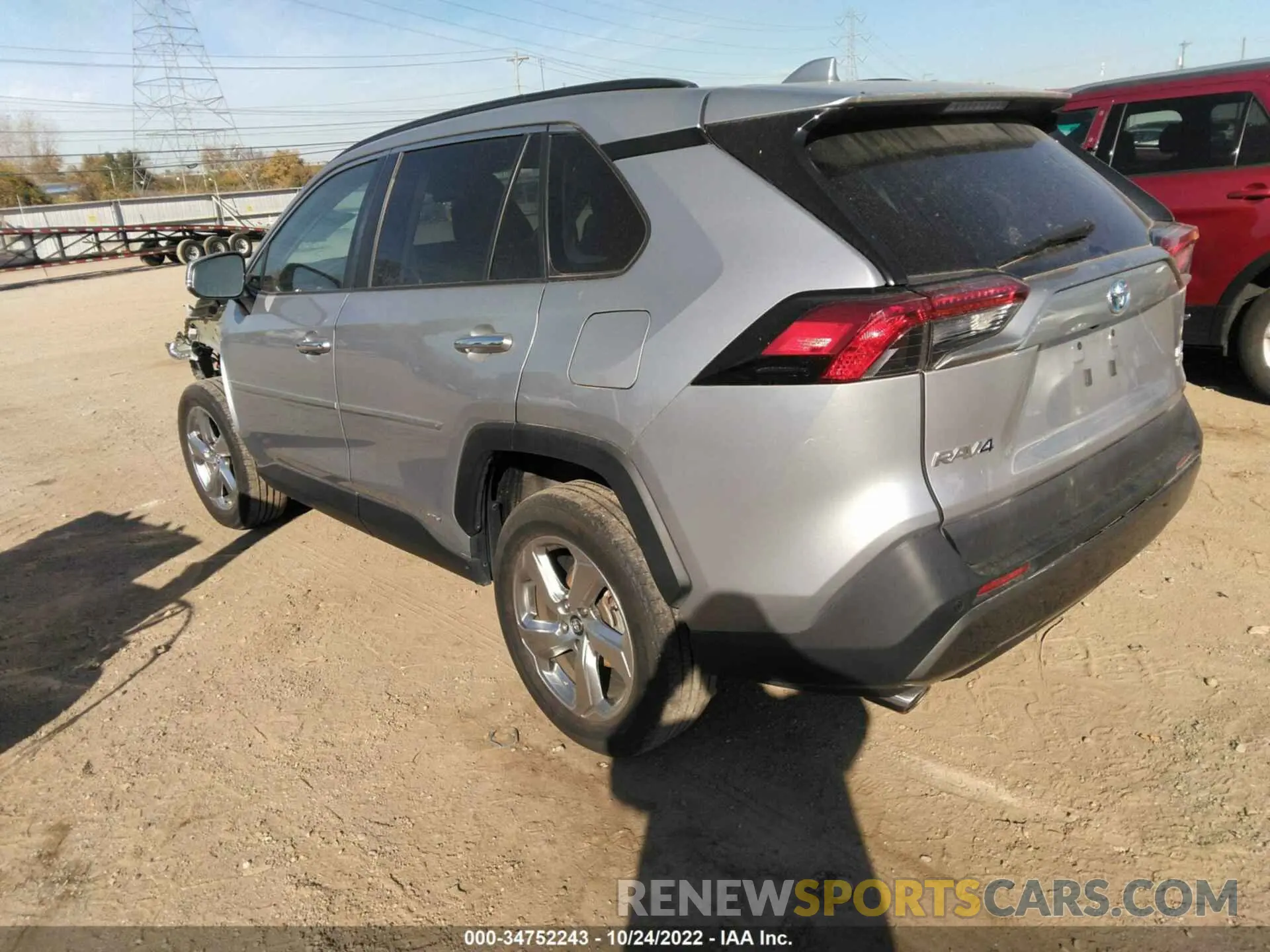 3 Фотография поврежденного автомобиля 2T3DWRFV1KW017198 TOYOTA RAV4 2019