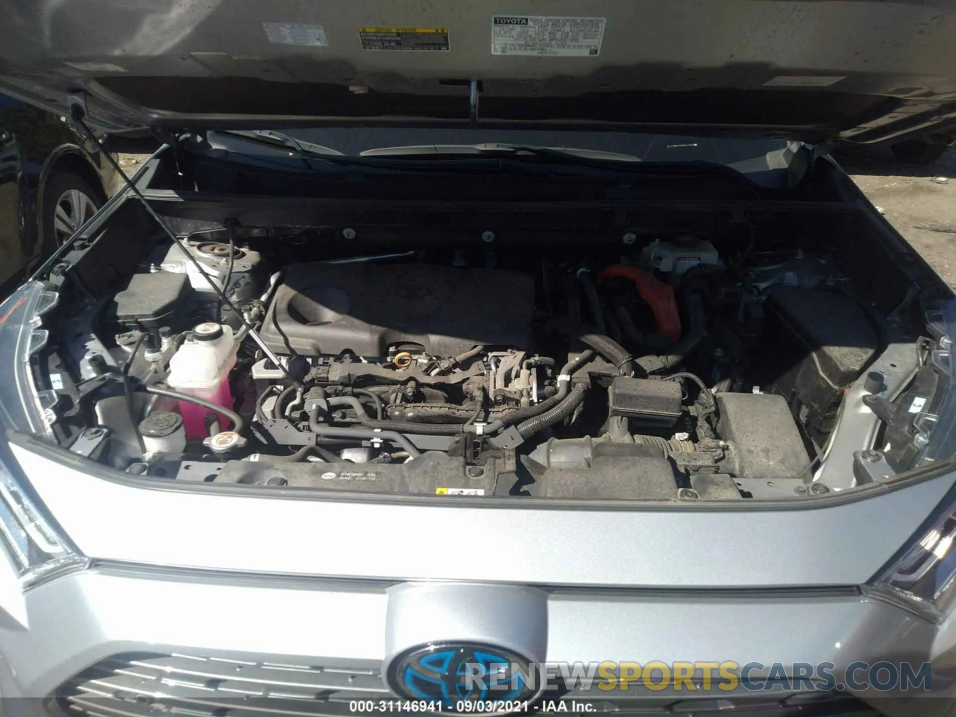 10 Photograph of a damaged car 2T3DWRFV4KW037820 TOYOTA RAV4 2019