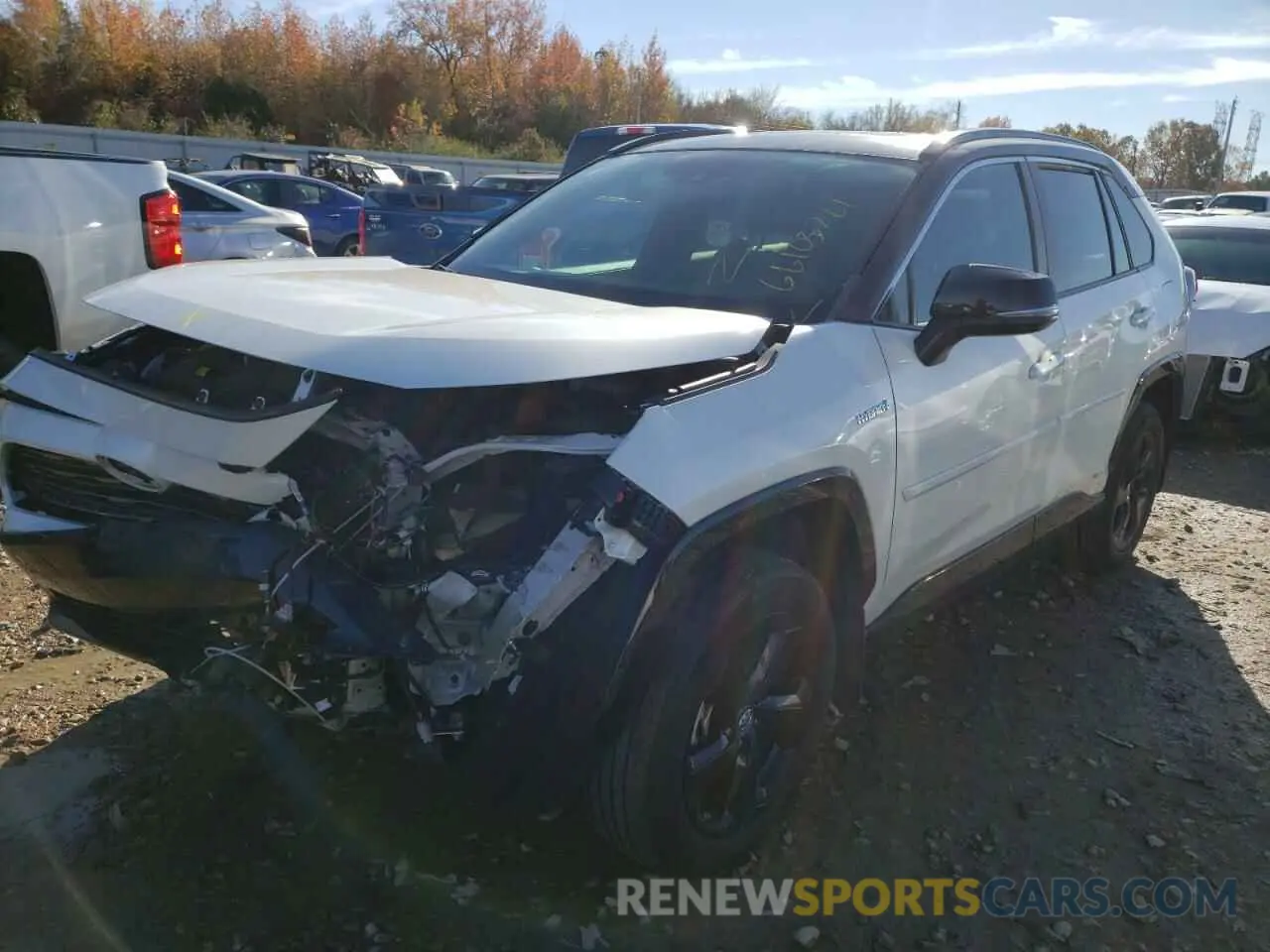 2 Фотография поврежденного автомобиля 2T3EWRFV2KW040235 TOYOTA RAV4 2019