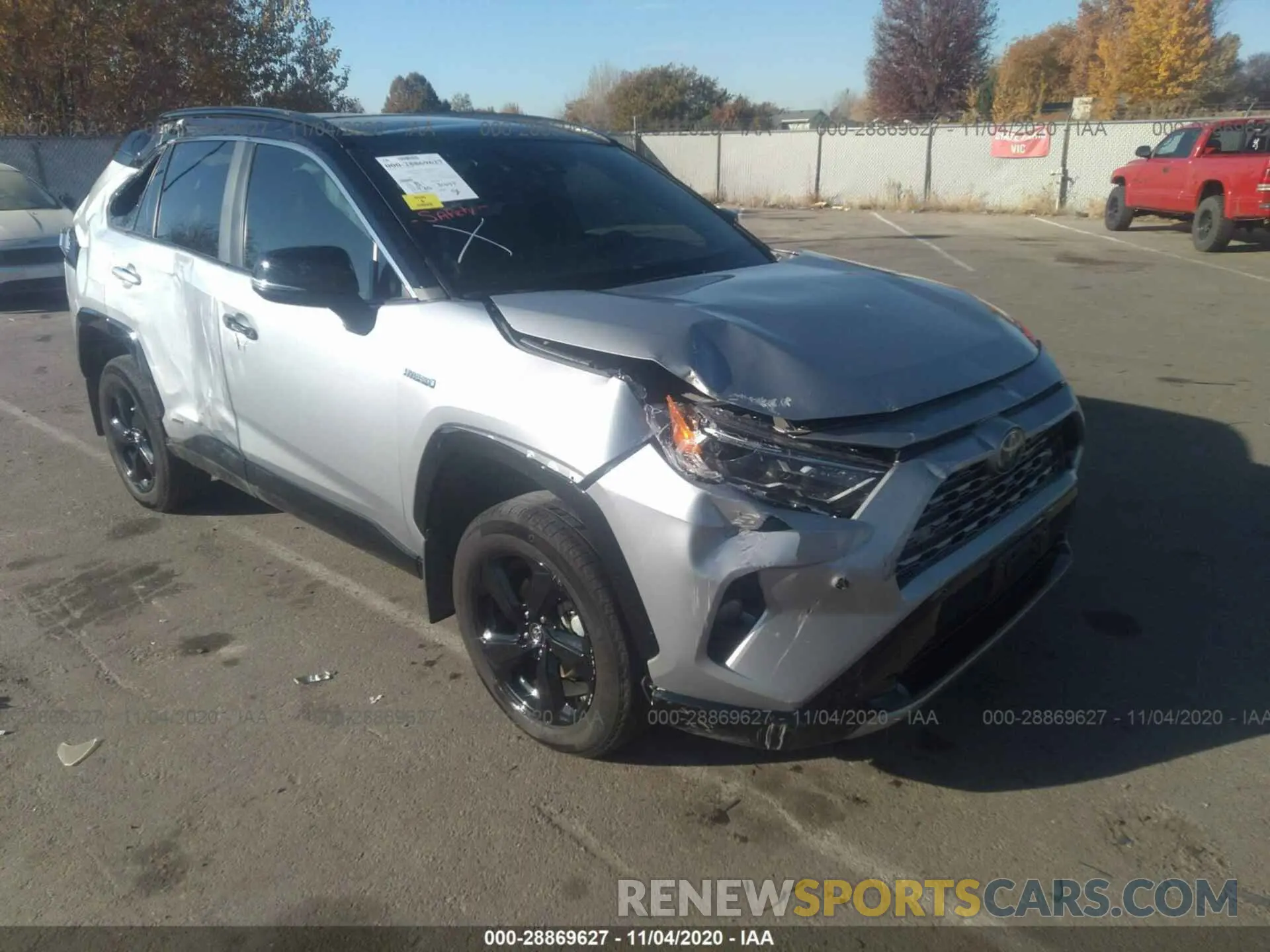 1 Photograph of a damaged car 2T3EWRFV7KW022751 TOYOTA RAV4 2019