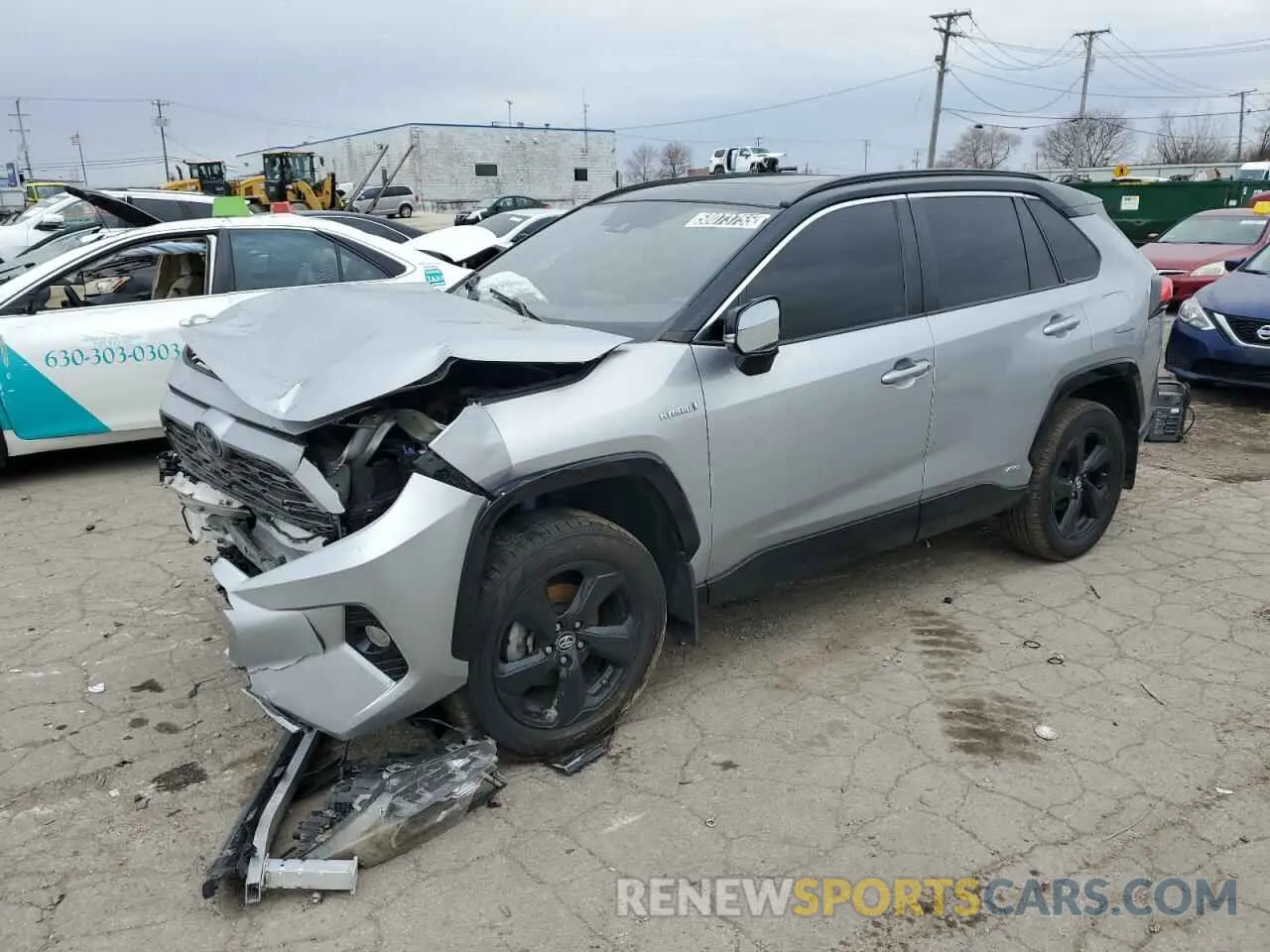 1 Photograph of a damaged car 2T3EWRFV7KW036794 TOYOTA RAV4 2019