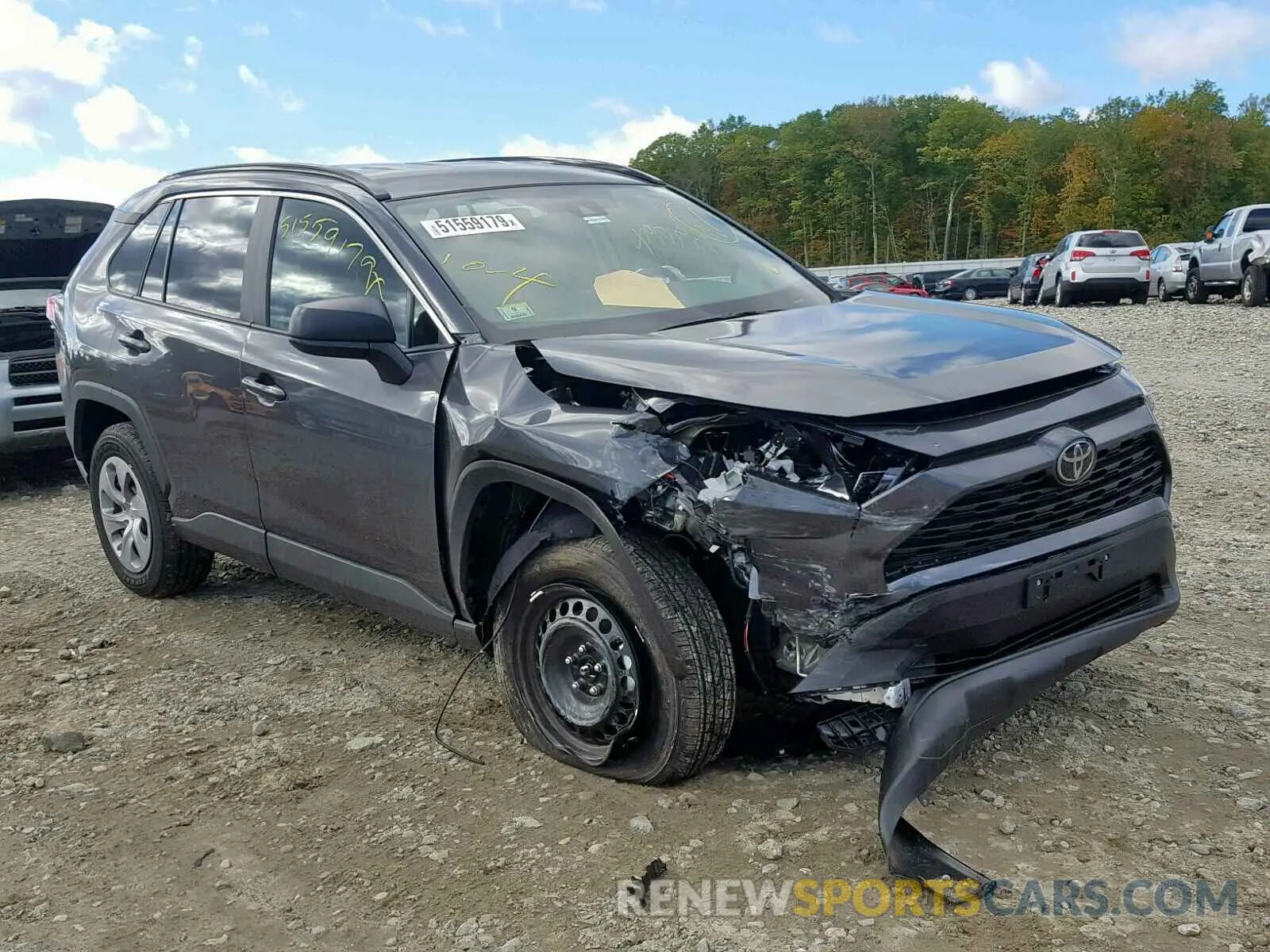 1 Photograph of a damaged car 2T3F1RFV0KC041419 TOYOTA RAV4 2019