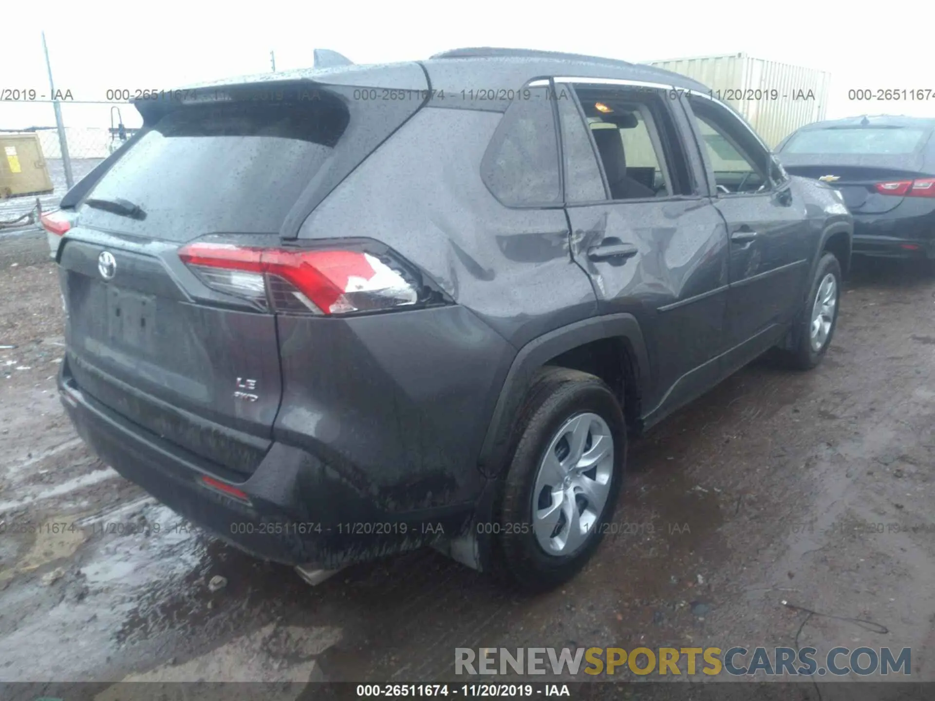 4 Photograph of a damaged car 2T3F1RFV3KW071996 TOYOTA RAV4 2019
