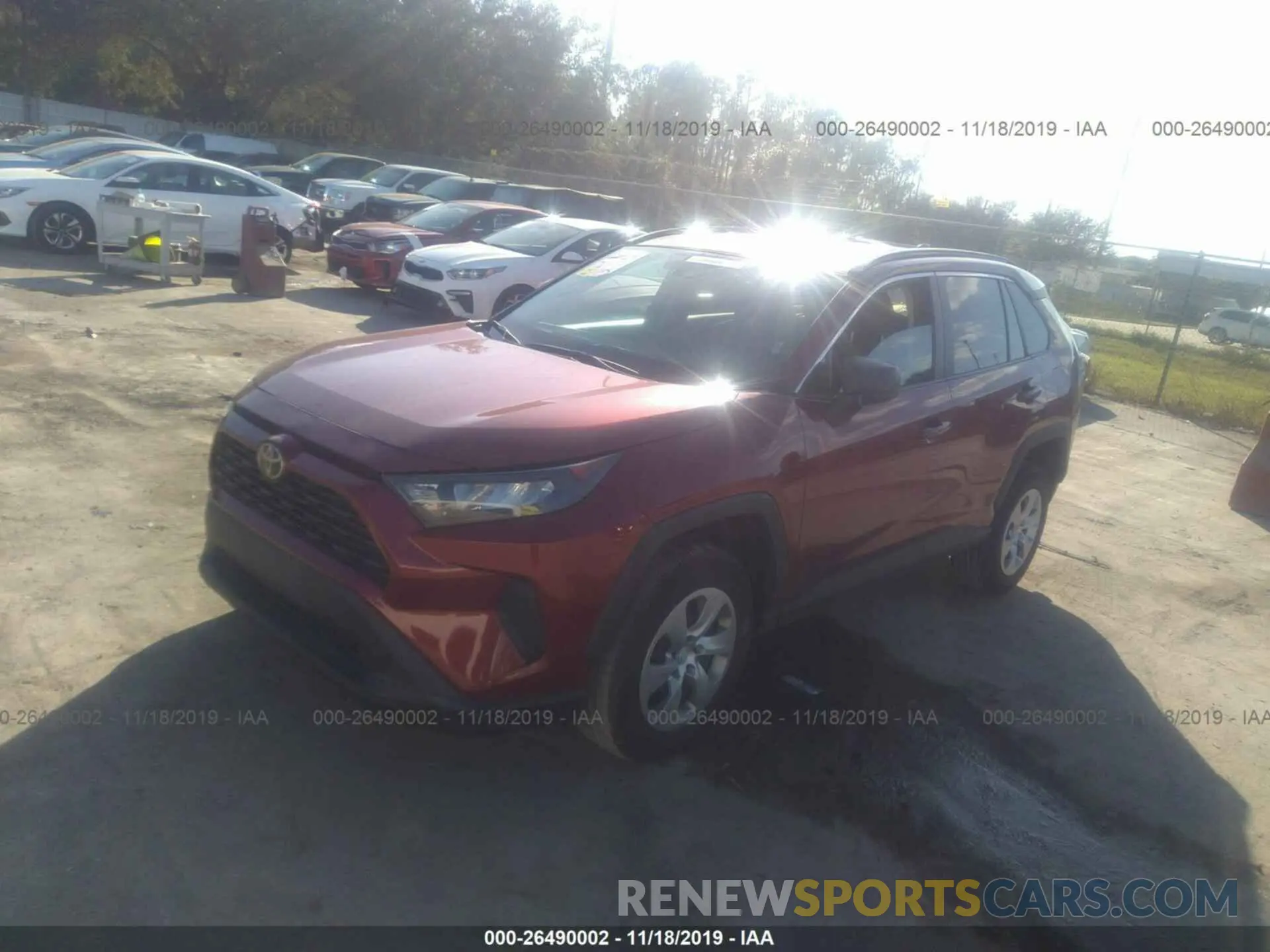 2 Photograph of a damaged car 2T3F1RFV5KW018989 TOYOTA RAV4 2019