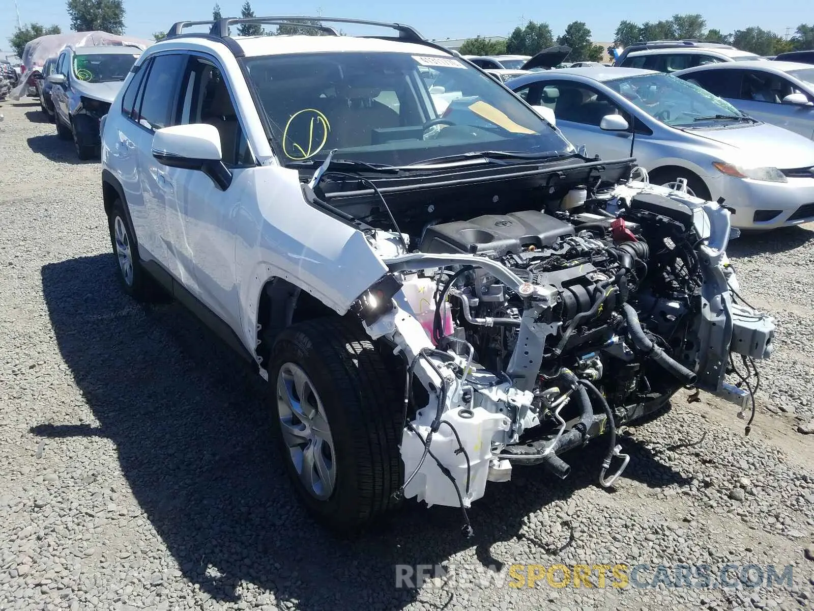 1 Photograph of a damaged car 2T3G1RFV1KW043182 TOYOTA RAV4 2019