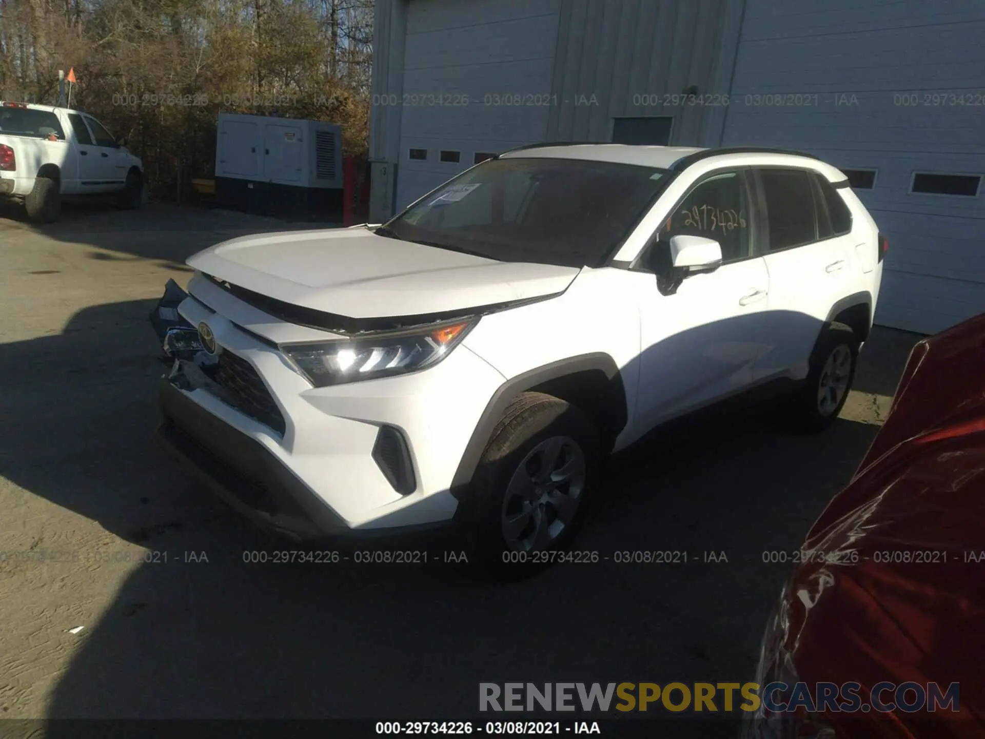 2 Photograph of a damaged car 2T3G1RFV5KC041341 TOYOTA RAV4 2019
