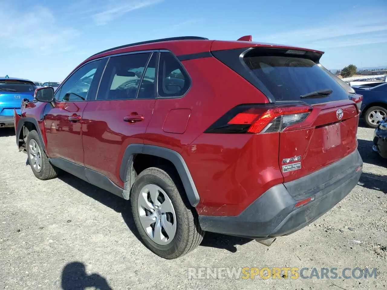2 Фотография поврежденного автомобиля 2T3G1RFV8KC038286 TOYOTA RAV4 2019