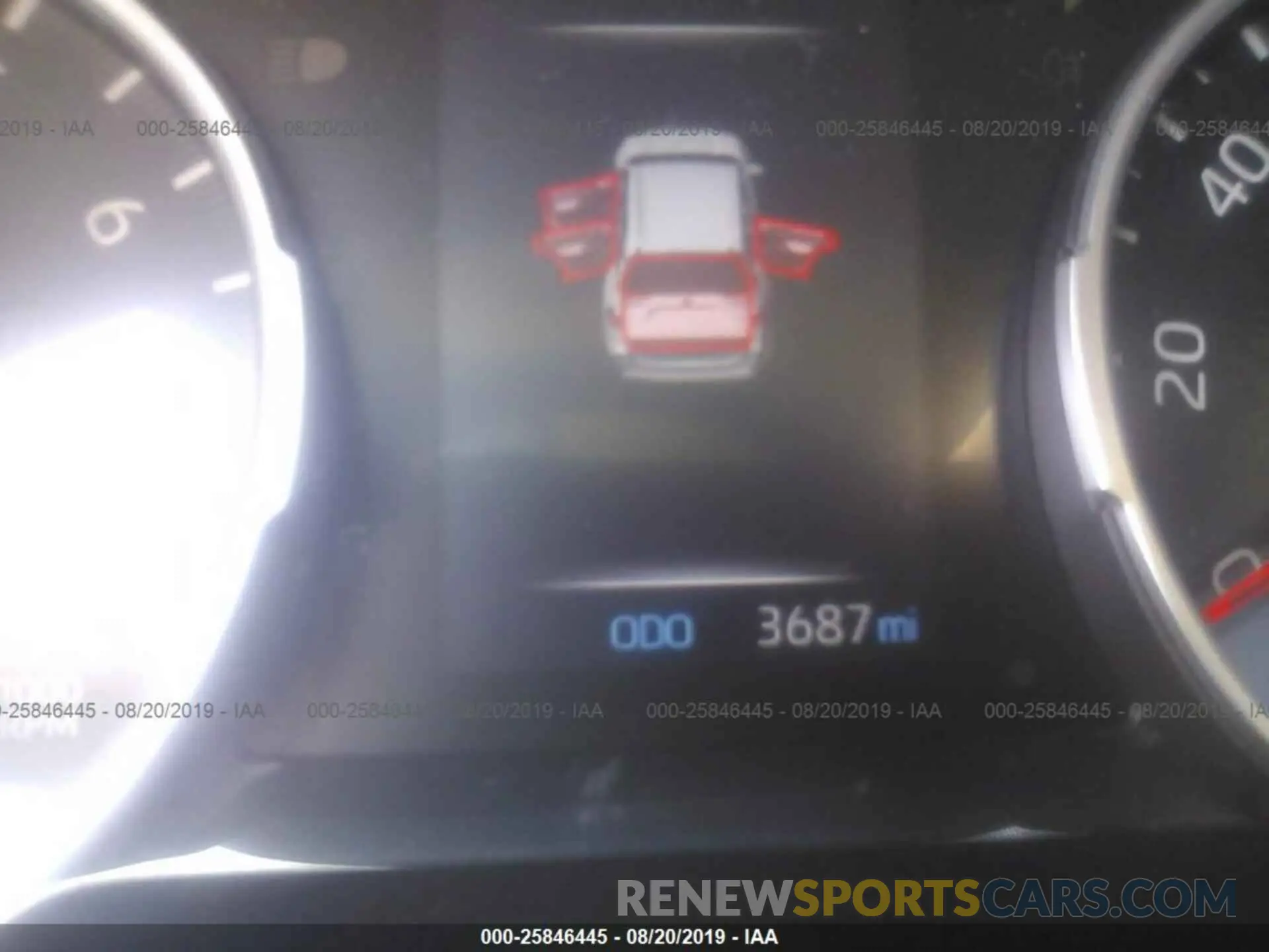 7 Photograph of a damaged car 2T3H1RFV0KC009479 TOYOTA RAV4 2019