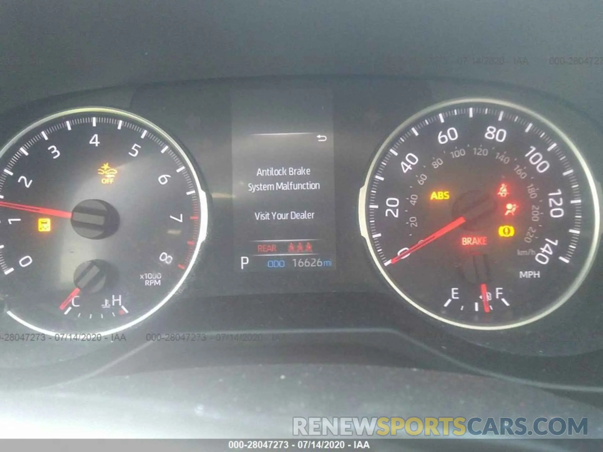 7 Photograph of a damaged car 2T3H1RFV0KC027318 TOYOTA RAV4 2019