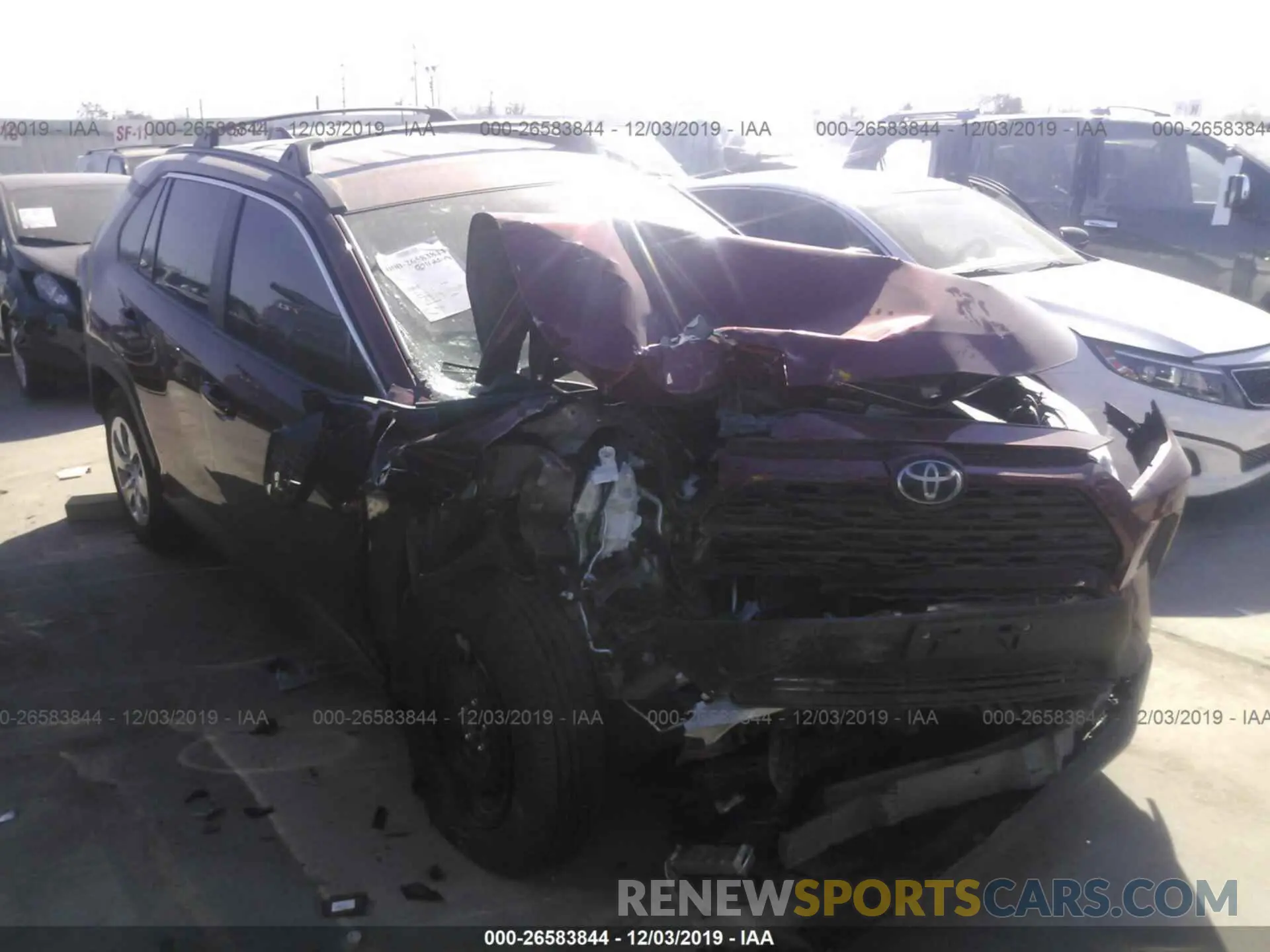 1 Photograph of a damaged car 2T3H1RFV1KC010656 TOYOTA RAV4 2019