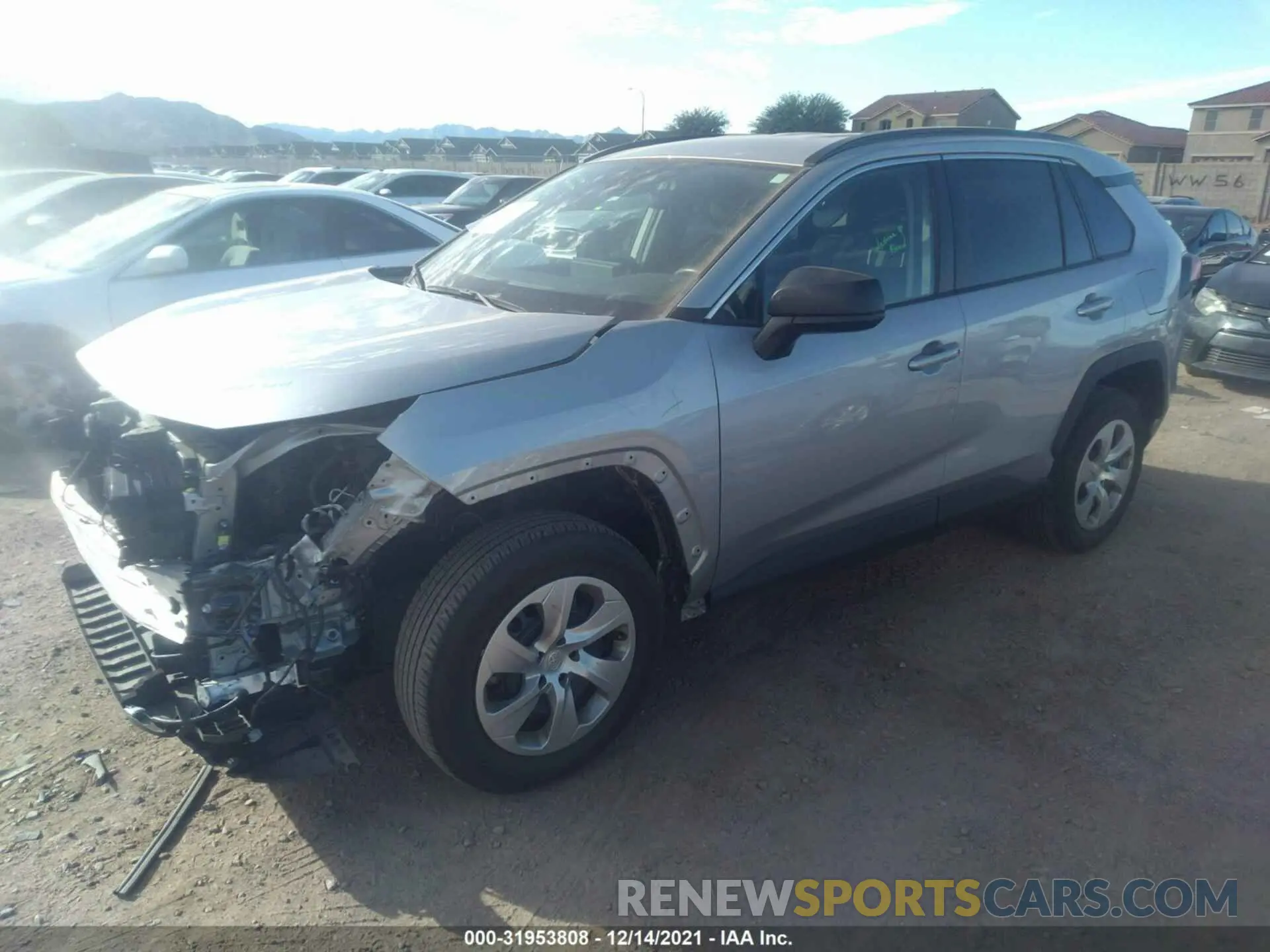 2 Photograph of a damaged car 2T3H1RFV2KW011037 TOYOTA RAV4 2019
