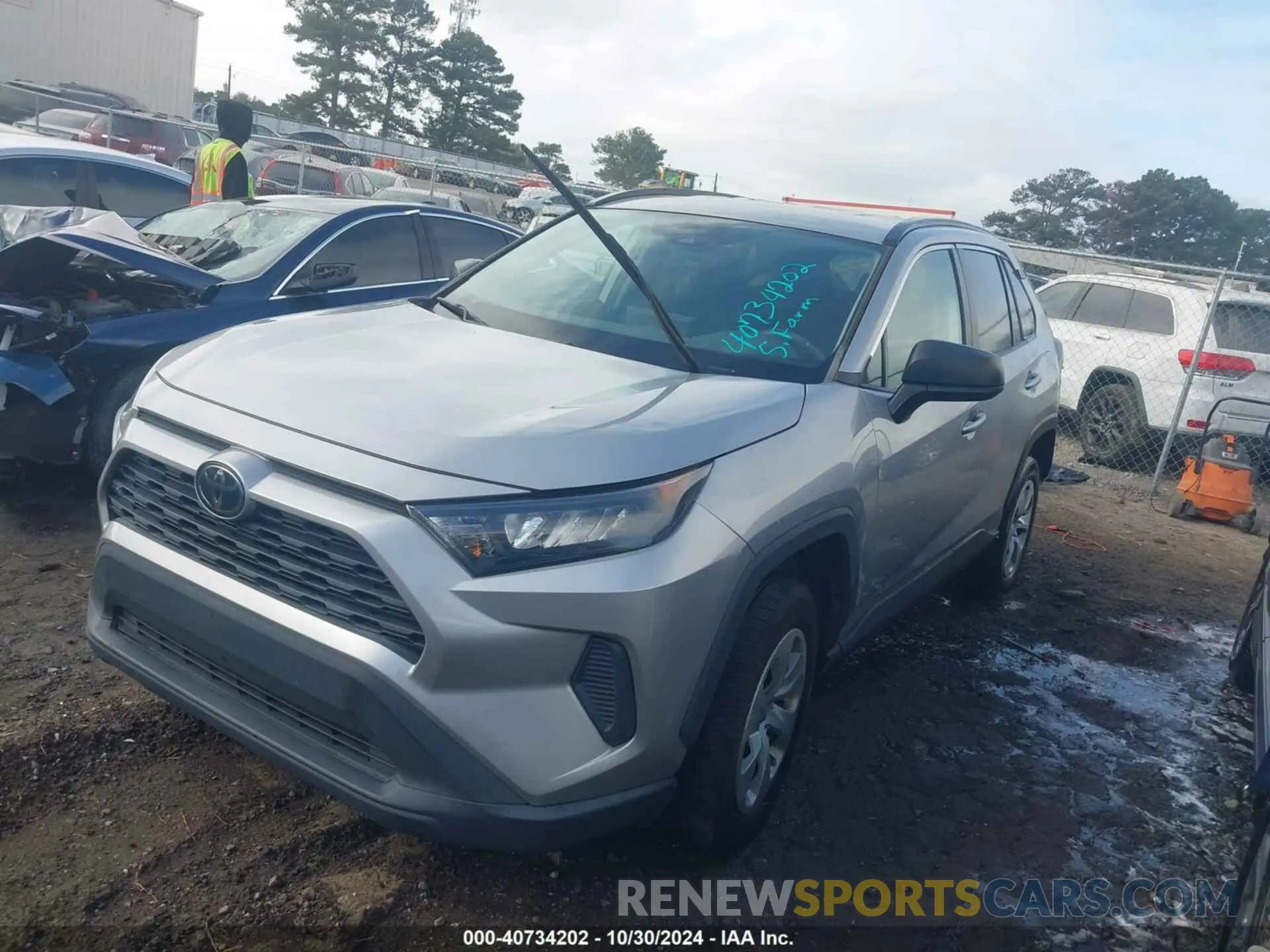 2 Фотография поврежденного автомобиля 2T3H1RFV6KW037544 TOYOTA RAV4 2019