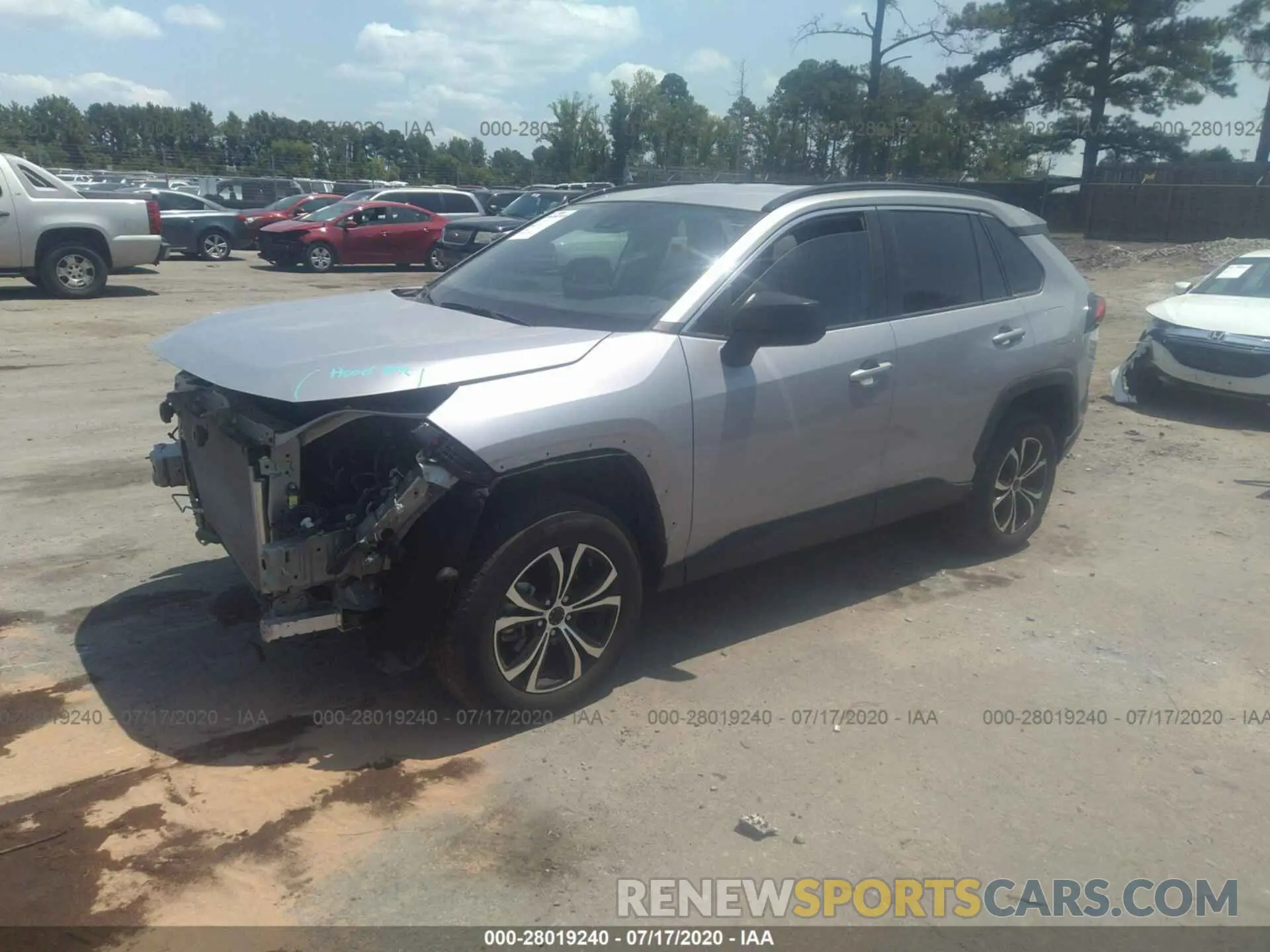 2 Photograph of a damaged car 2T3H1RFV7KW029808 TOYOTA RAV4 2019