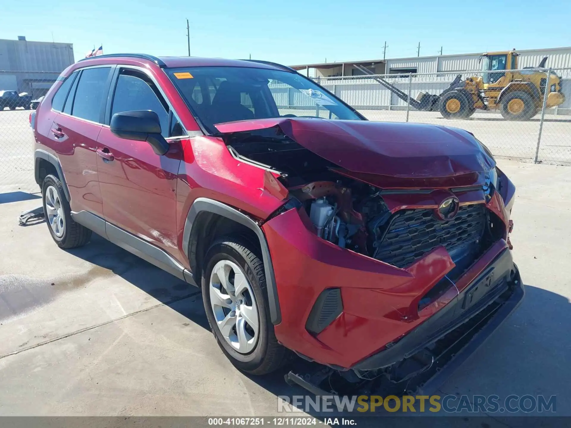 1 Фотография поврежденного автомобиля 2T3H1RFV8KW048836 TOYOTA RAV4 2019