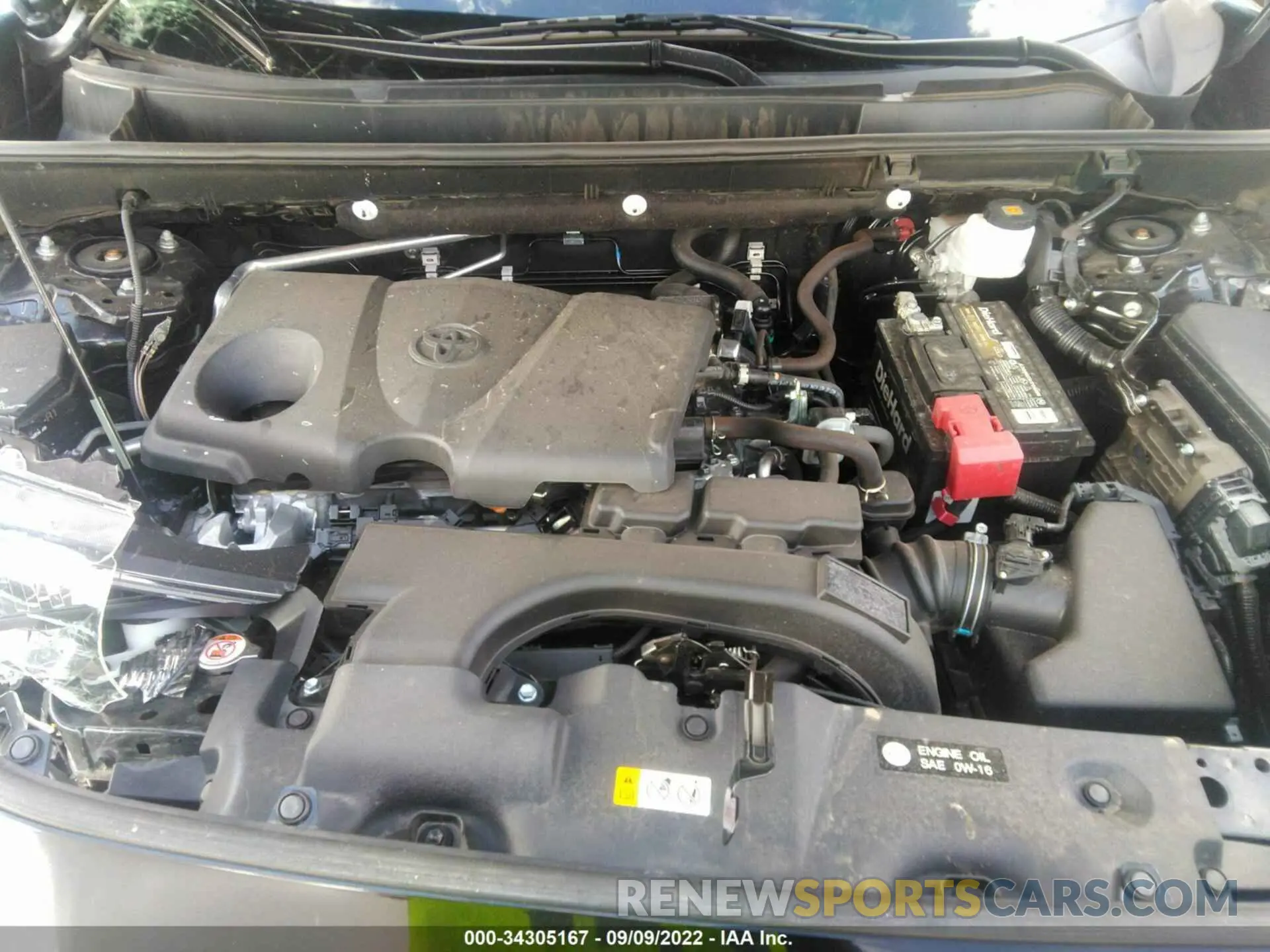 10 Фотография поврежденного автомобиля 2T3H1RFV9KC014809 TOYOTA RAV4 2019