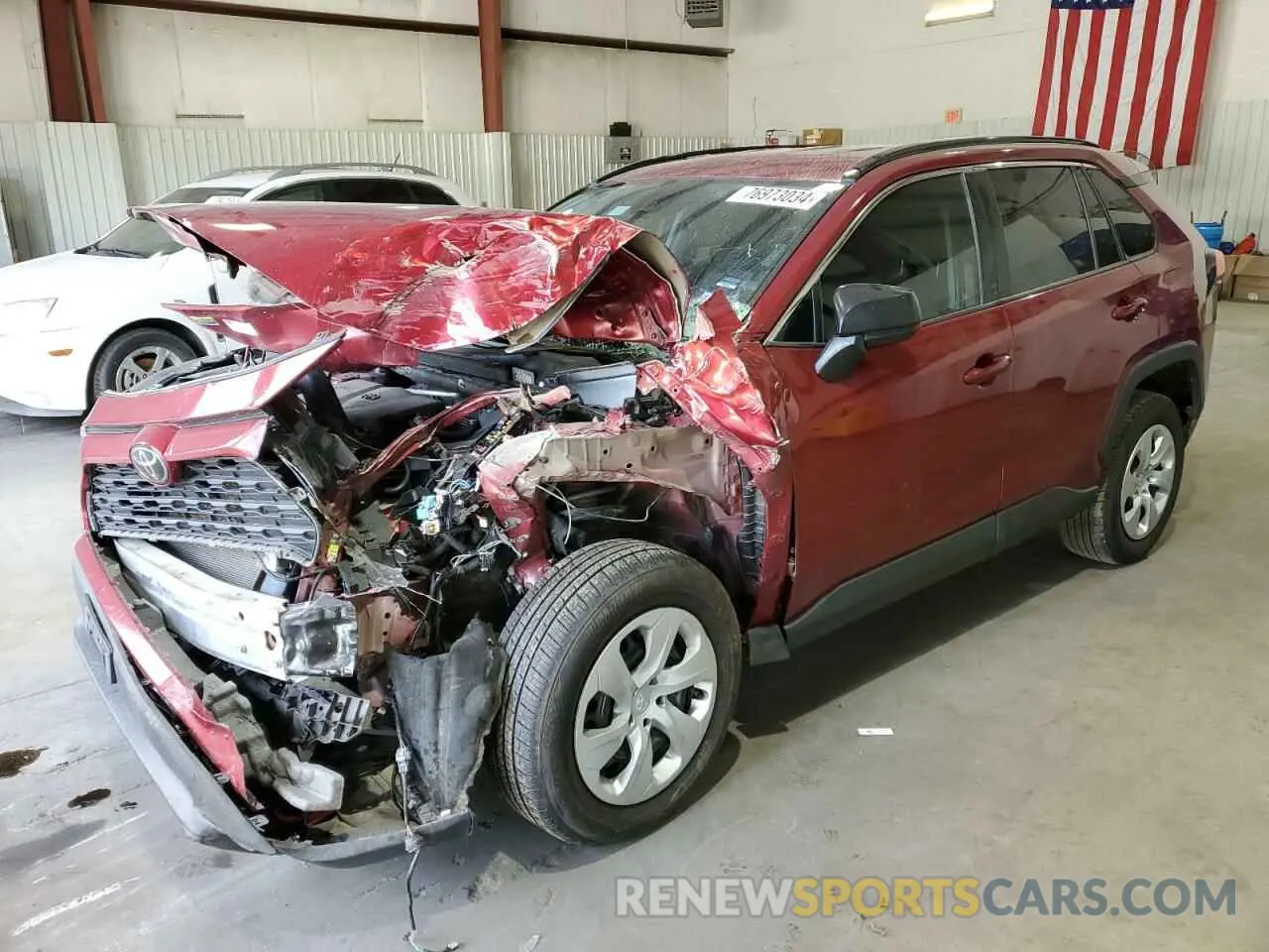 1 Photograph of a damaged car 2T3H1RFVXKW047378 TOYOTA RAV4 2019