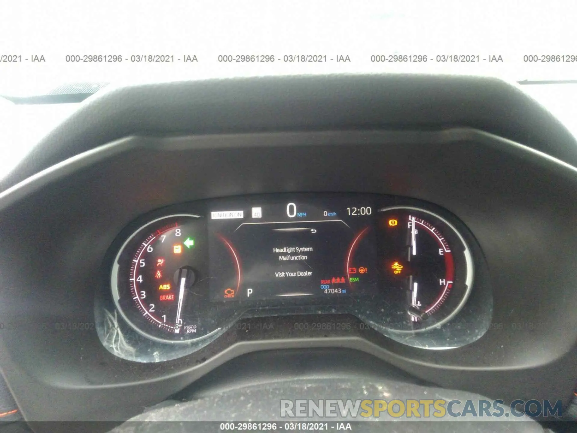 7 Photograph of a damaged car 2T3J1RFV3KW022579 TOYOTA RAV4 2019