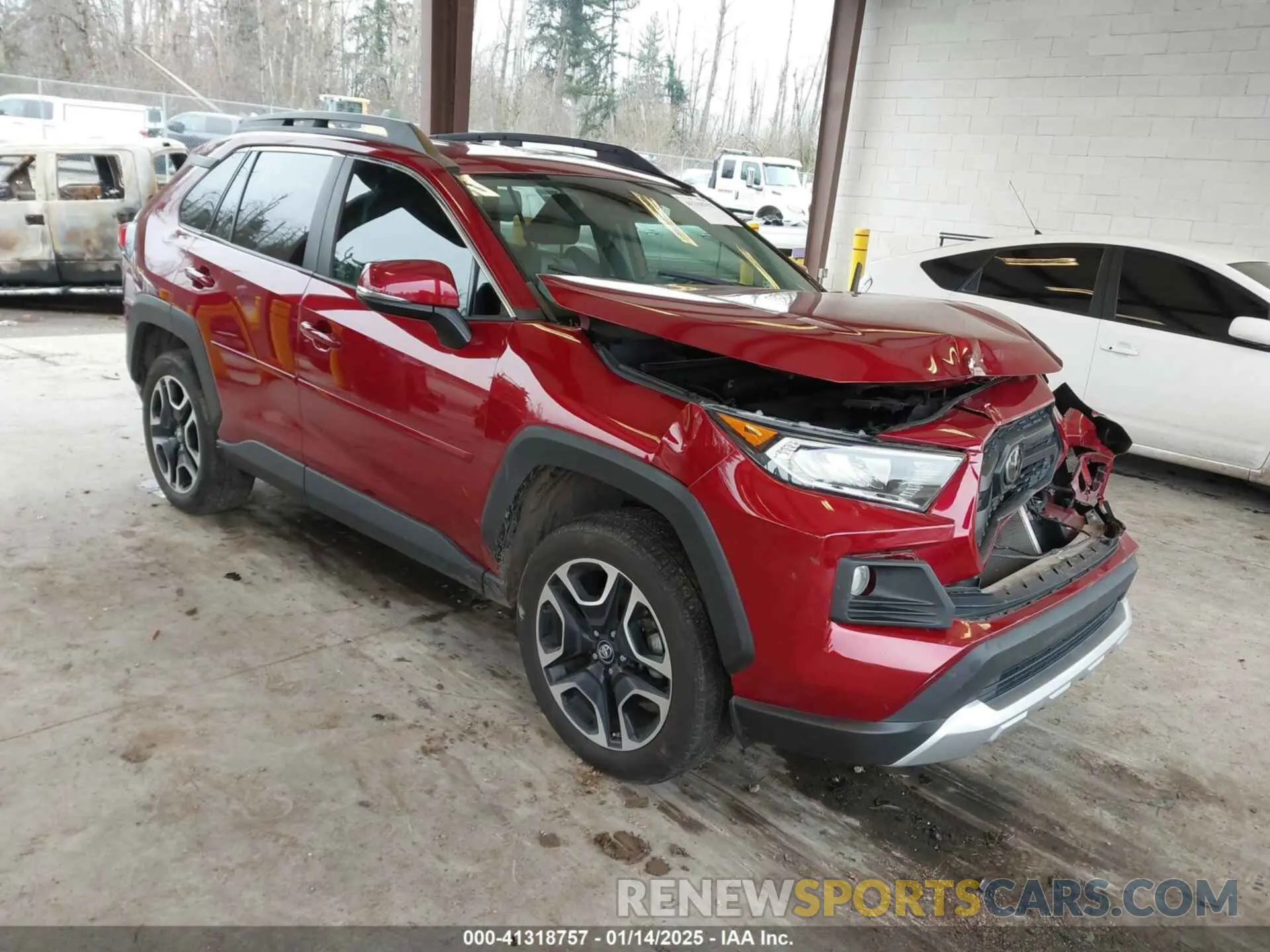 1 Photograph of a damaged car 2T3J1RFV6KW020244 TOYOTA RAV4 2019