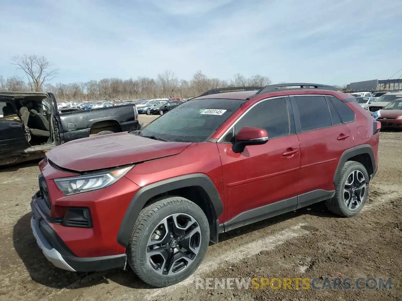 1 Photograph of a damaged car 2T3J1RFV8KW021735 TOYOTA RAV4 2019