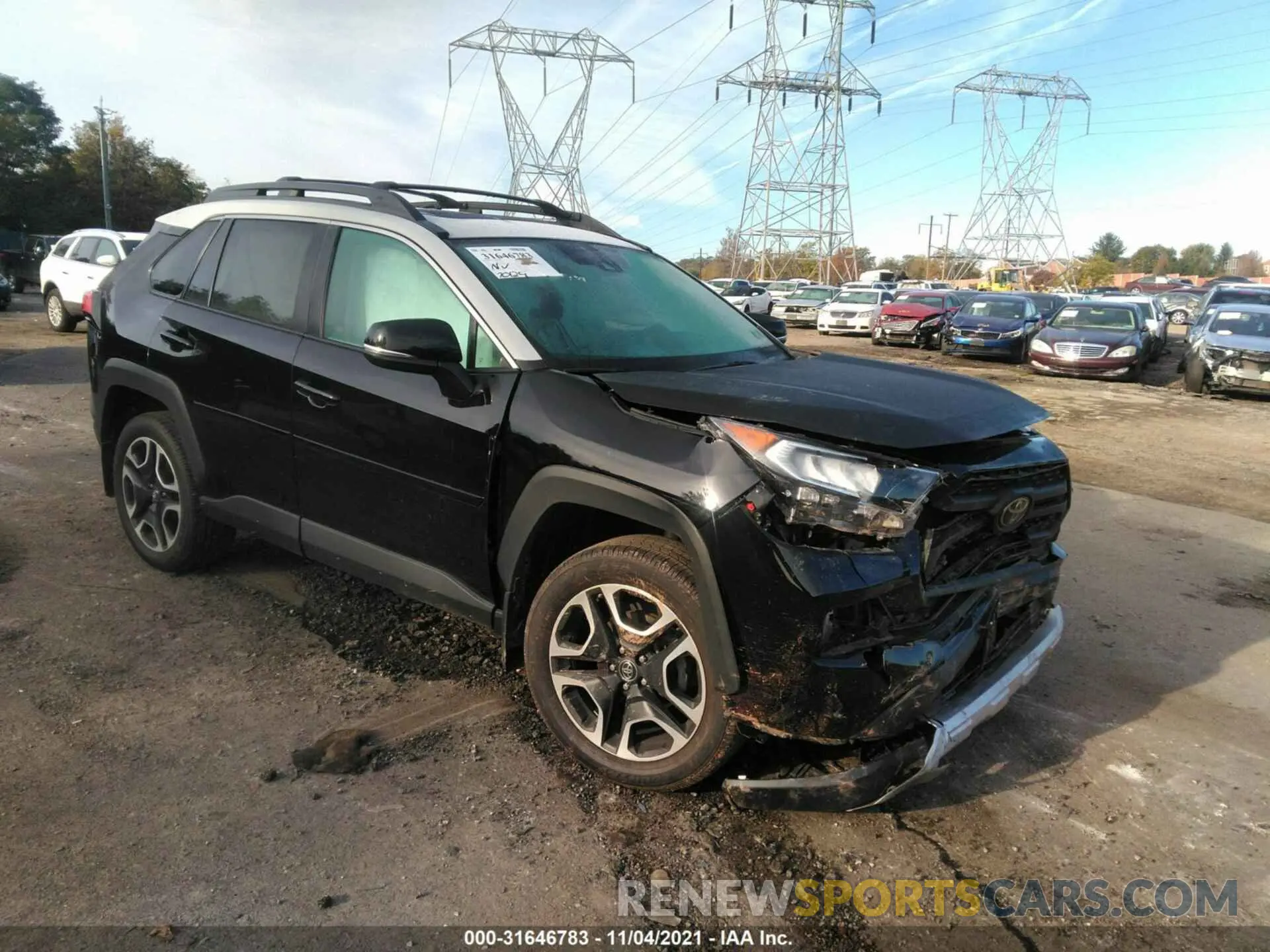 1 Photograph of a damaged car 2T3J1RFVXKW046393 TOYOTA RAV4 2019