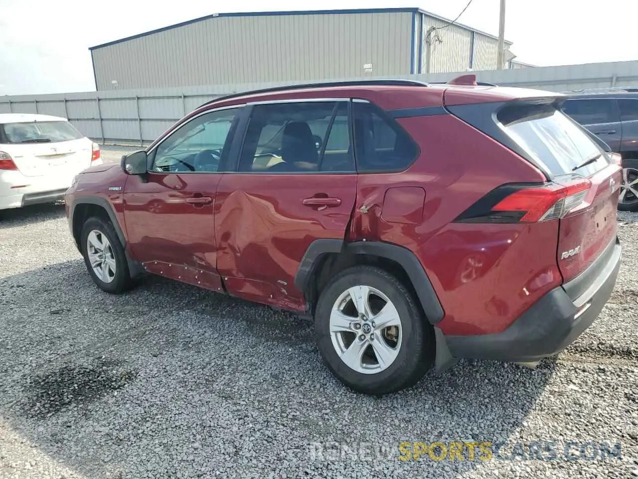 2 Photograph of a damaged car 2T3LWRFV9KW007465 TOYOTA RAV4 2019