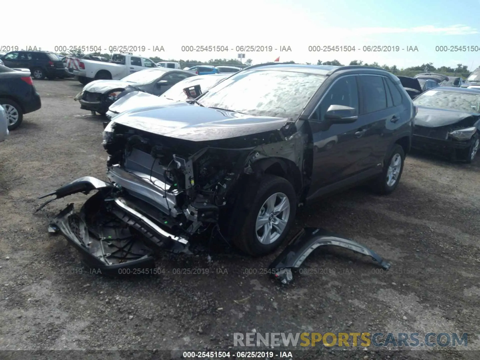 2 Photograph of a damaged car 2T3MWRFV3KW005814 TOYOTA RAV4 2019