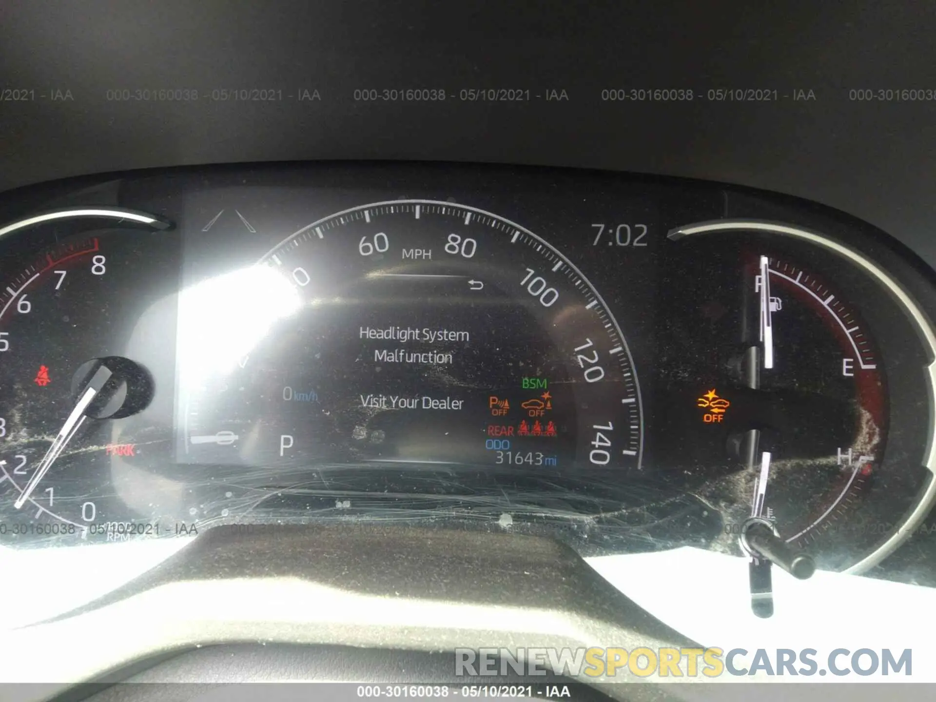 7 Photograph of a damaged car 2T3N1RFV7KW005530 TOYOTA RAV4 2019