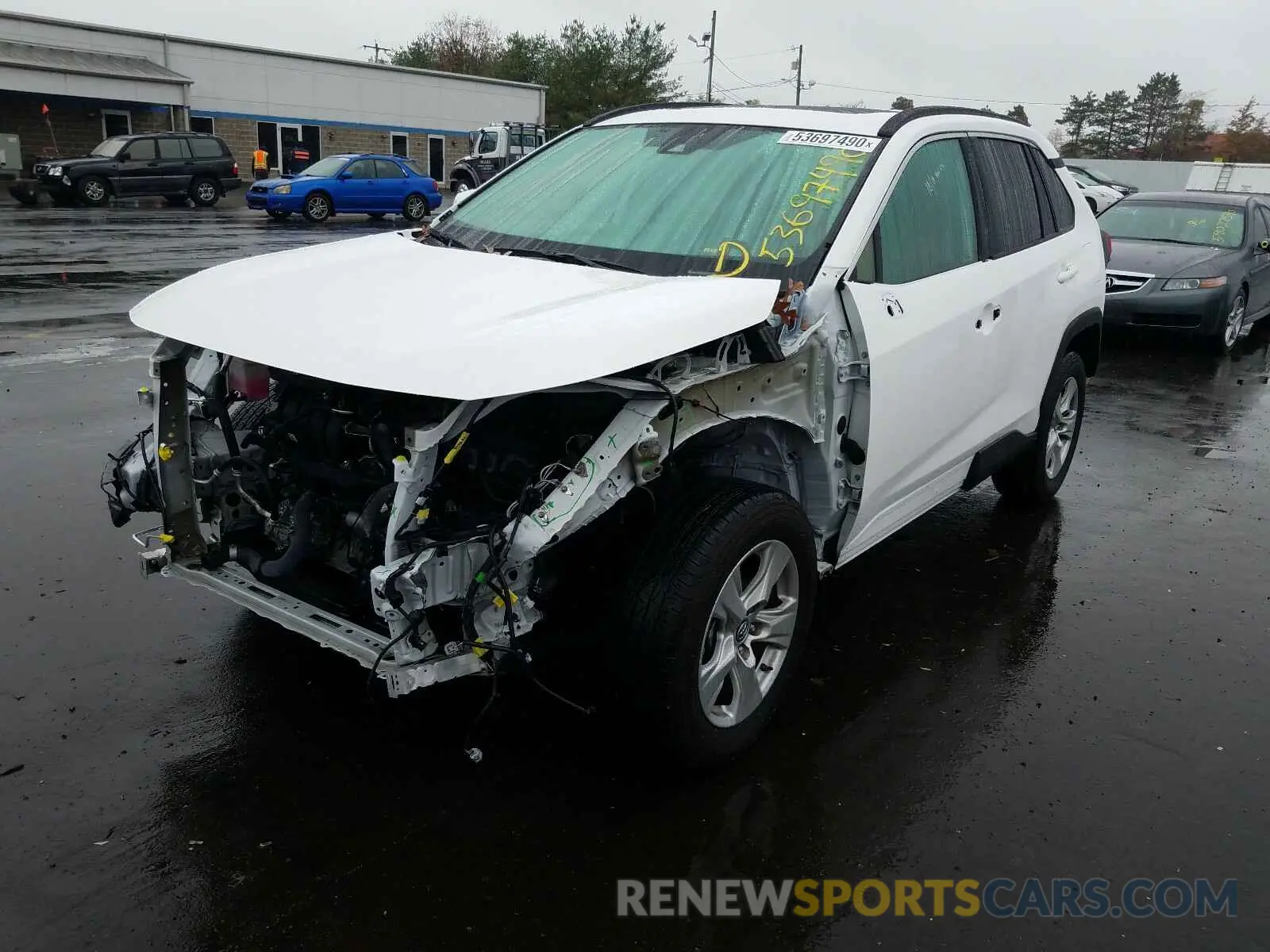 2 Photograph of a damaged car 2T3P1RFV0KC013771 TOYOTA RAV4 2019