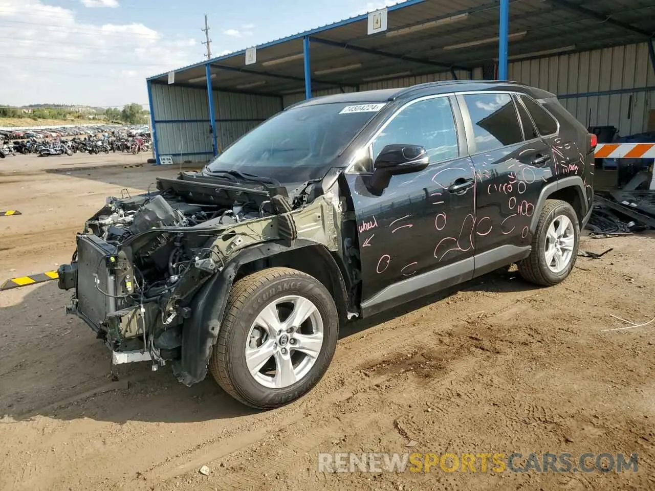 1 Photograph of a damaged car 2T3P1RFV7KC018935 TOYOTA RAV4 2019
