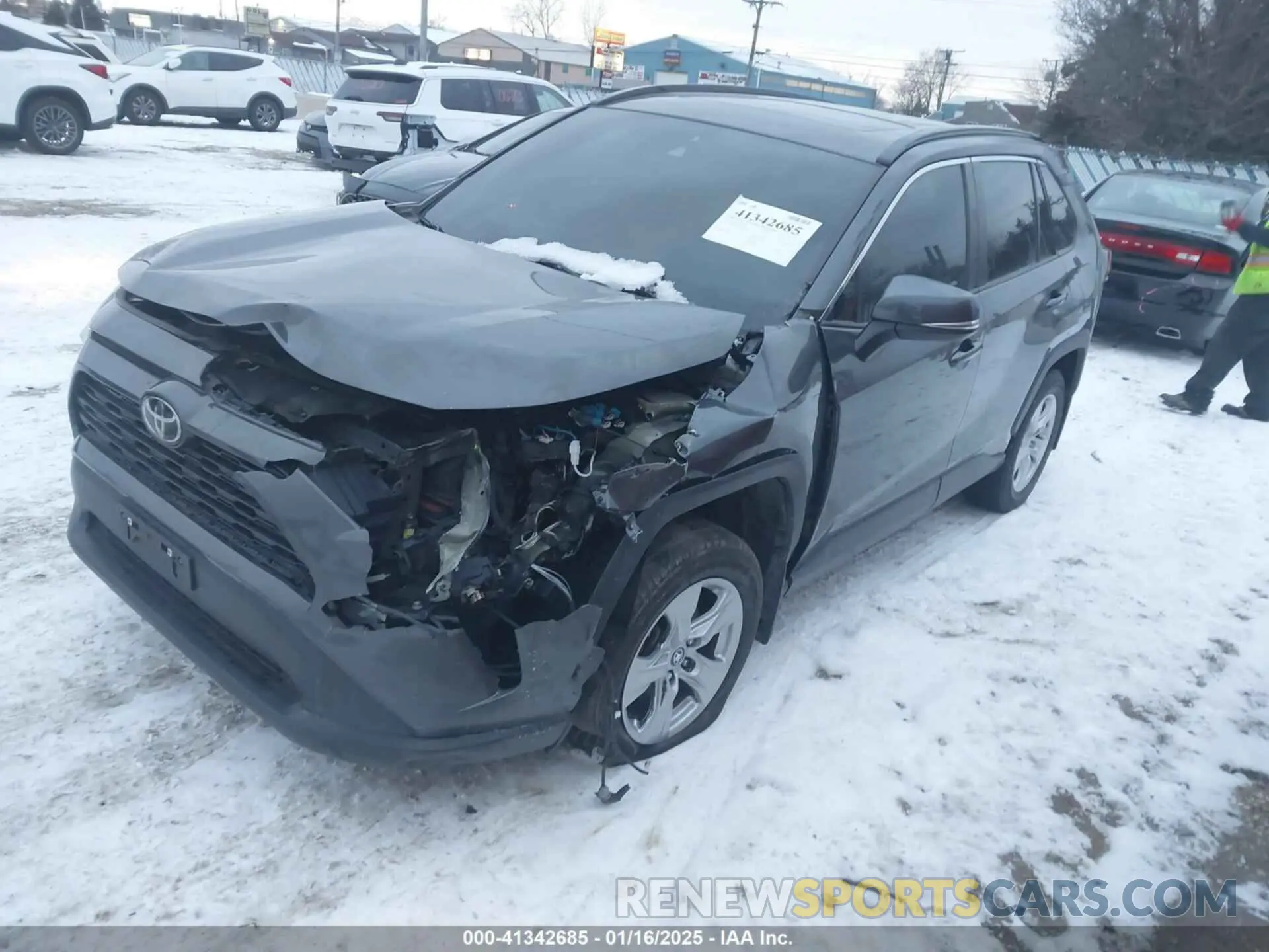 2 Фотография поврежденного автомобиля 2T3P1RFV8KW044622 TOYOTA RAV4 2019