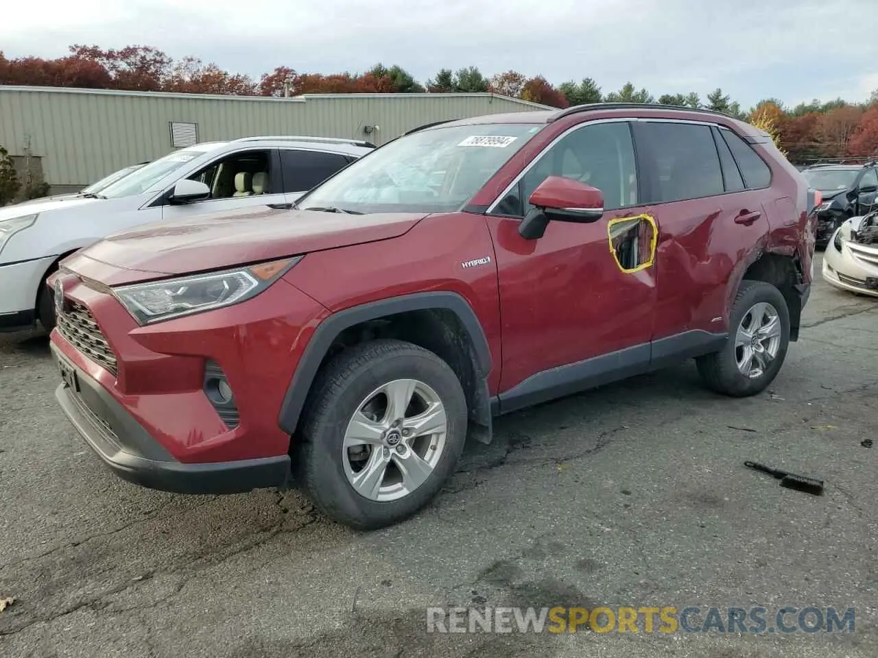 1 Photograph of a damaged car 2T3RWRFV4KW034390 TOYOTA RAV4 2019