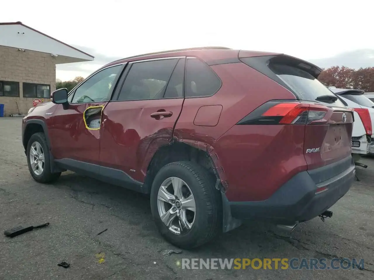 2 Photograph of a damaged car 2T3RWRFV4KW034390 TOYOTA RAV4 2019