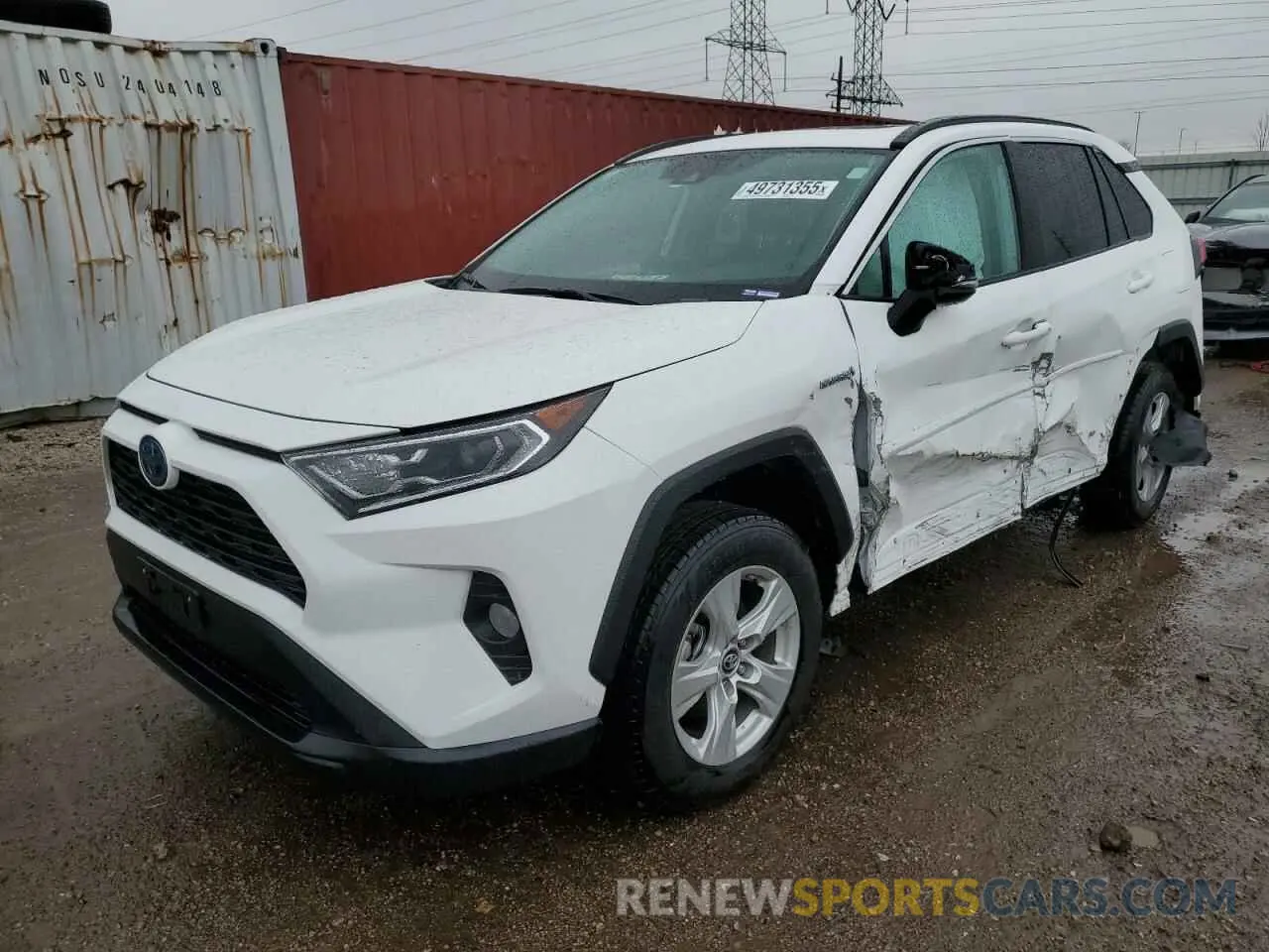 1 Photograph of a damaged car 2T3RWRFV6KW028364 TOYOTA RAV4 2019