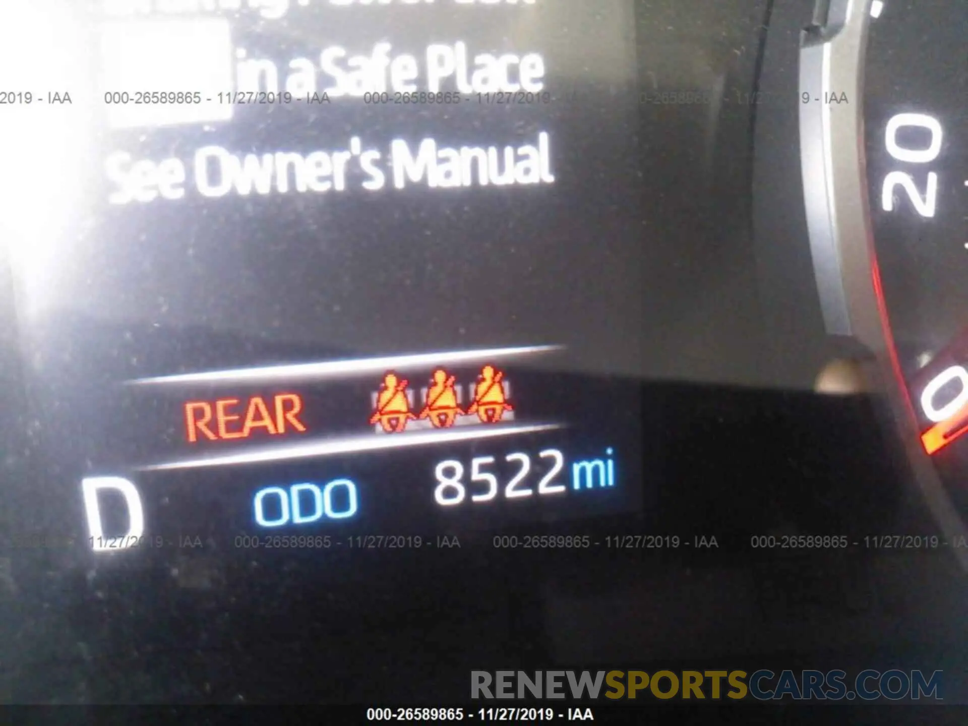 7 Photograph of a damaged car 2T3W1RFV1KW001607 TOYOTA RAV4 2019