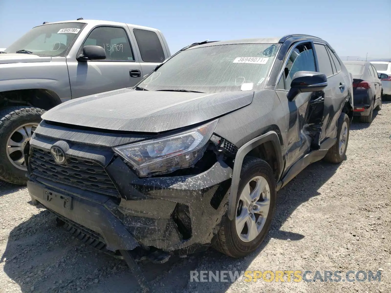 2 Photograph of a damaged car 2T3W1RFV1KW009030 TOYOTA RAV4 2019
