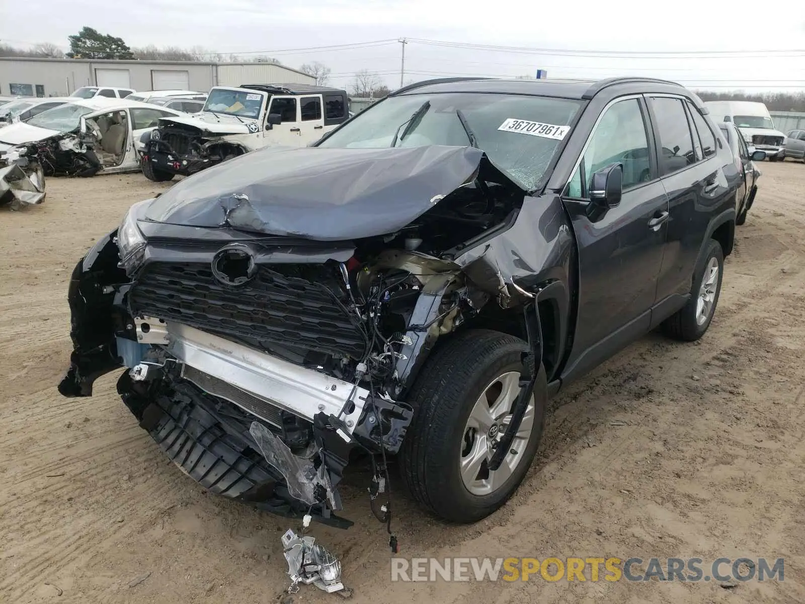 2 Photograph of a damaged car 2T3W1RFV5KC014250 TOYOTA RAV4 2019