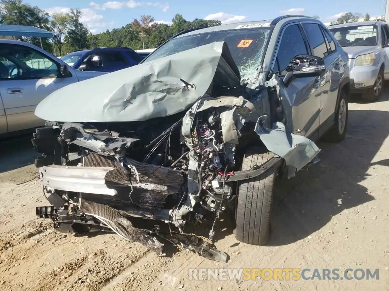 2 Фотография поврежденного автомобиля 2T3W1RFV7KC026027 TOYOTA RAV4 2019