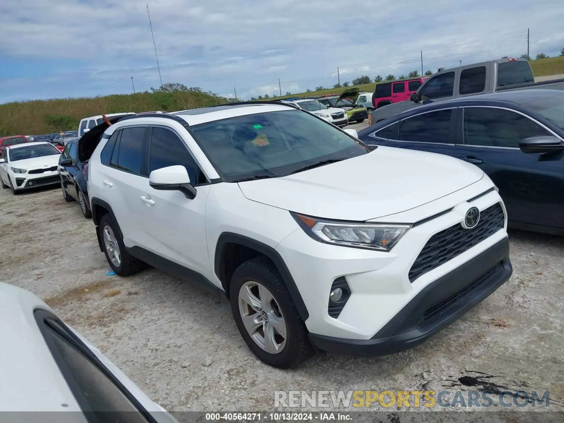 1 Photograph of a damaged car 2T3W1RFV7KC029851 TOYOTA RAV4 2019