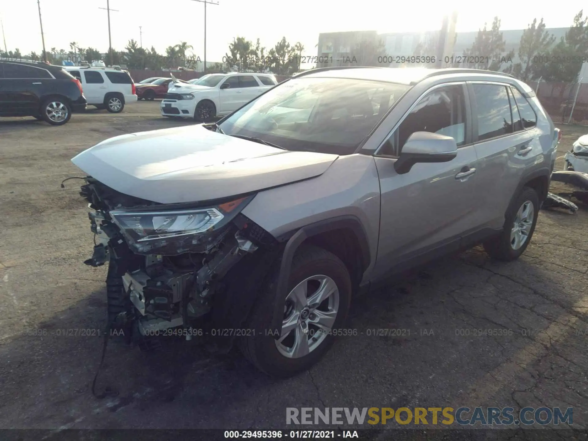 2 Photograph of a damaged car 2T3W1RFV7KW012885 TOYOTA RAV4 2019