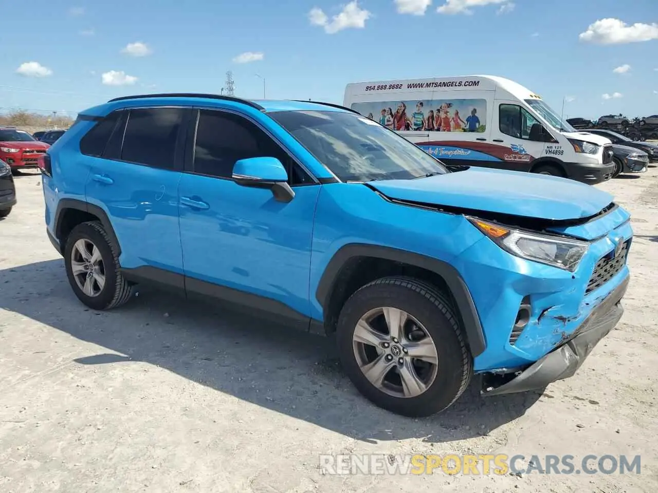 4 Photograph of a damaged car 2T3W1RFV9KC023419 TOYOTA RAV4 2019