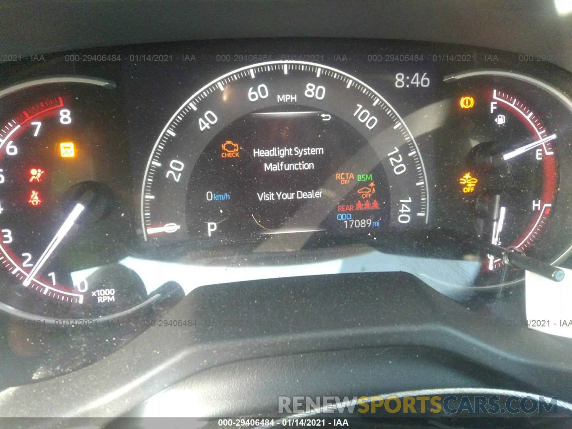 7 Photograph of a damaged car 2T3Y1RFV7KC021094 TOYOTA RAV4 2019