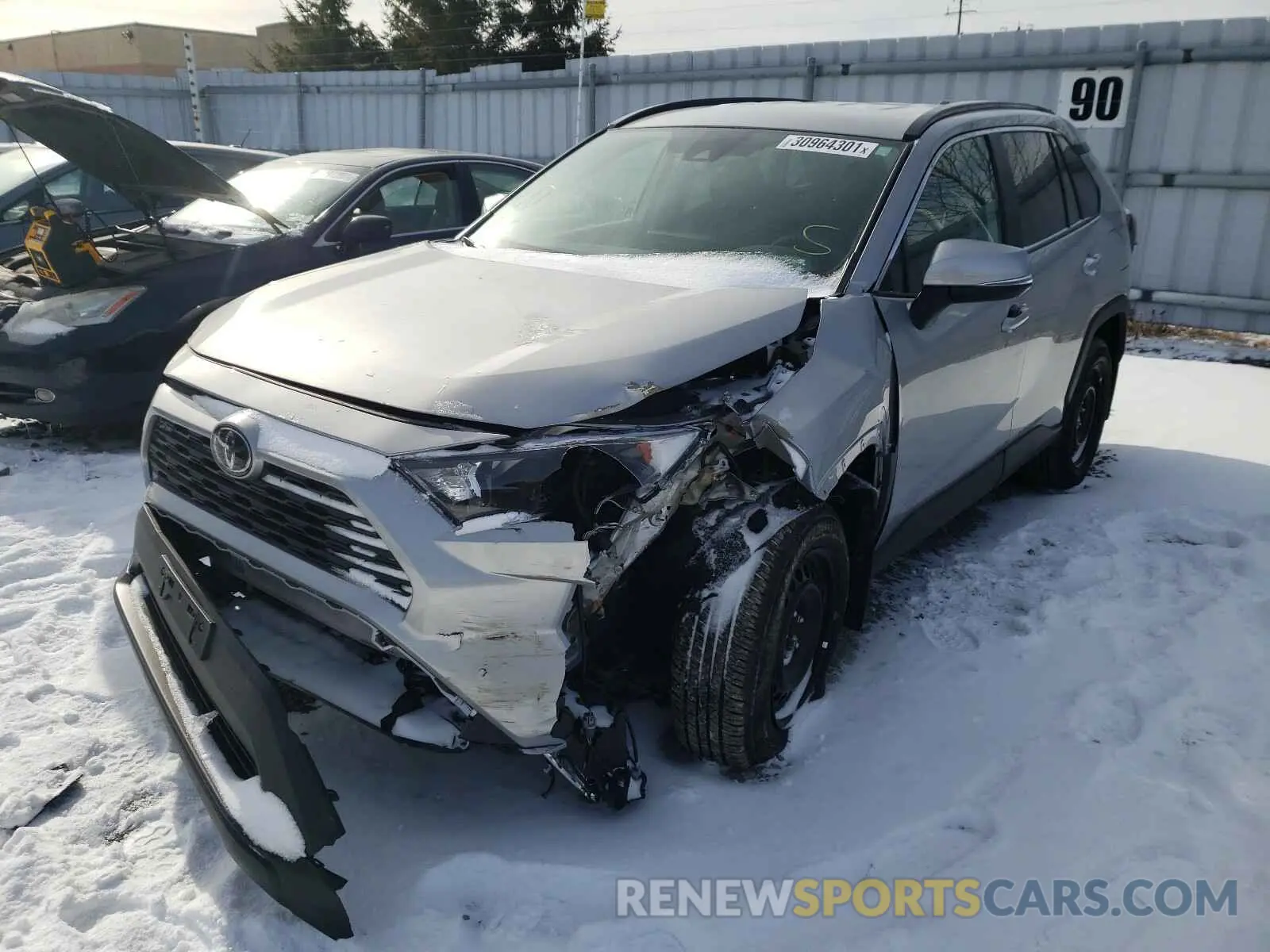 2 Photograph of a damaged car 2T3Z1RFV6KW039802 TOYOTA RAV4 2019