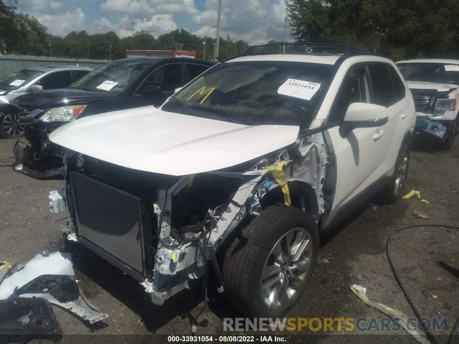 2 Photograph of a damaged car JTMA1RFV3KD037130 TOYOTA RAV4 2019