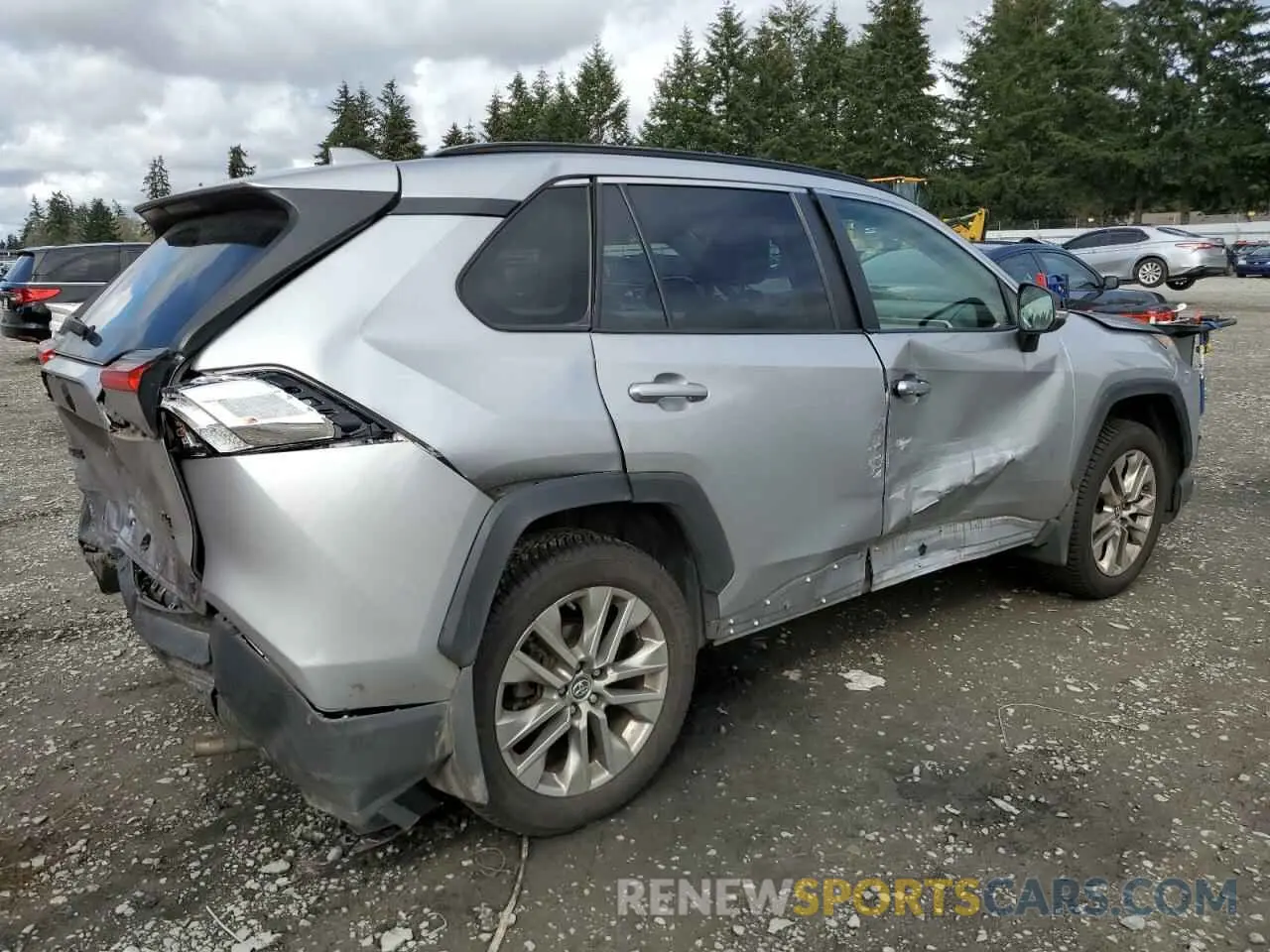 3 Фотография поврежденного автомобиля JTMA1RFV3KD504742 TOYOTA RAV4 2019