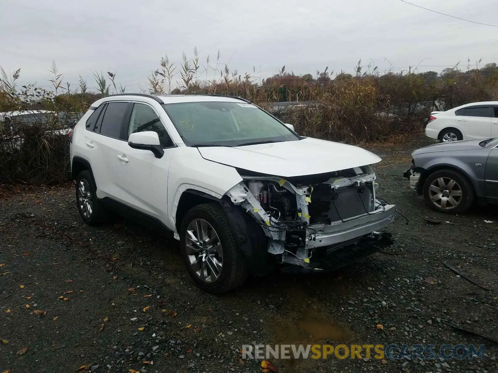 1 Photograph of a damaged car JTMA1RFV3KD510833 TOYOTA RAV4 2019