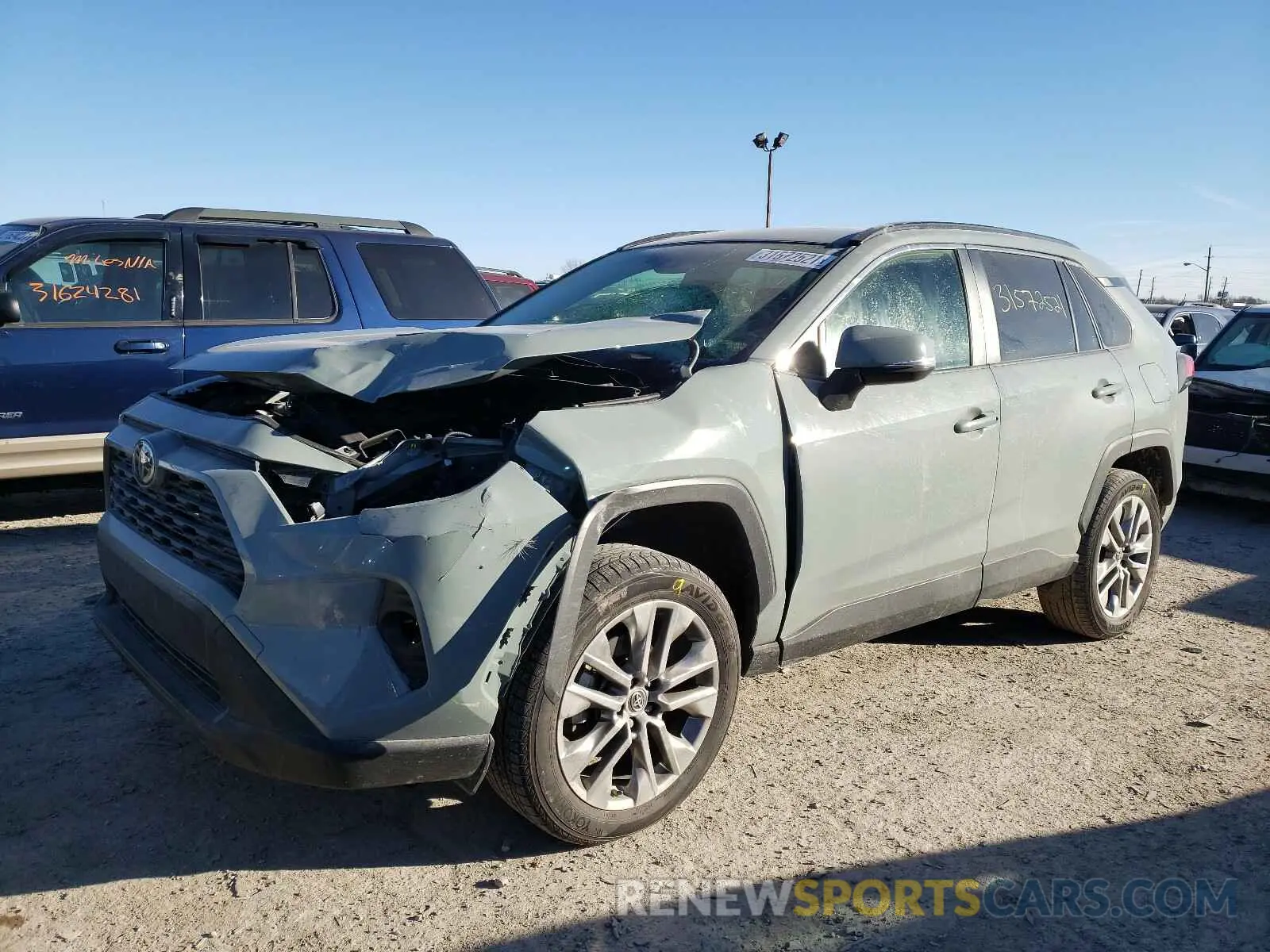 2 Photograph of a damaged car JTMA1RFV6KD517176 TOYOTA RAV4 2019