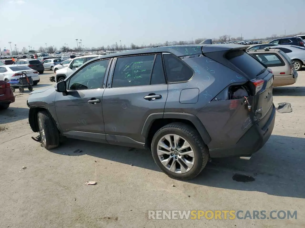 2 Фотография поврежденного автомобиля JTMA1RFV7KD026132 TOYOTA RAV4 2019