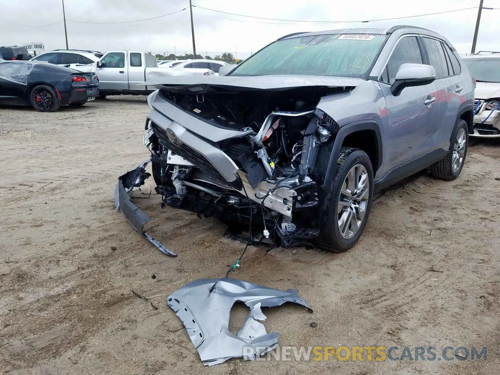 2 Photograph of a damaged car JTMC1RFV4KD010141 TOYOTA RAV4 2019